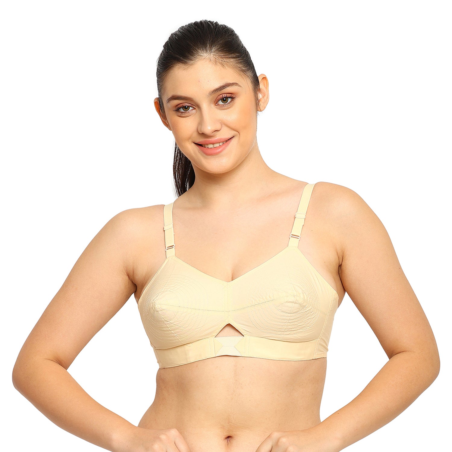 Dutchess | Cotton Bra | Triangular Vent Design | Non-Padded
