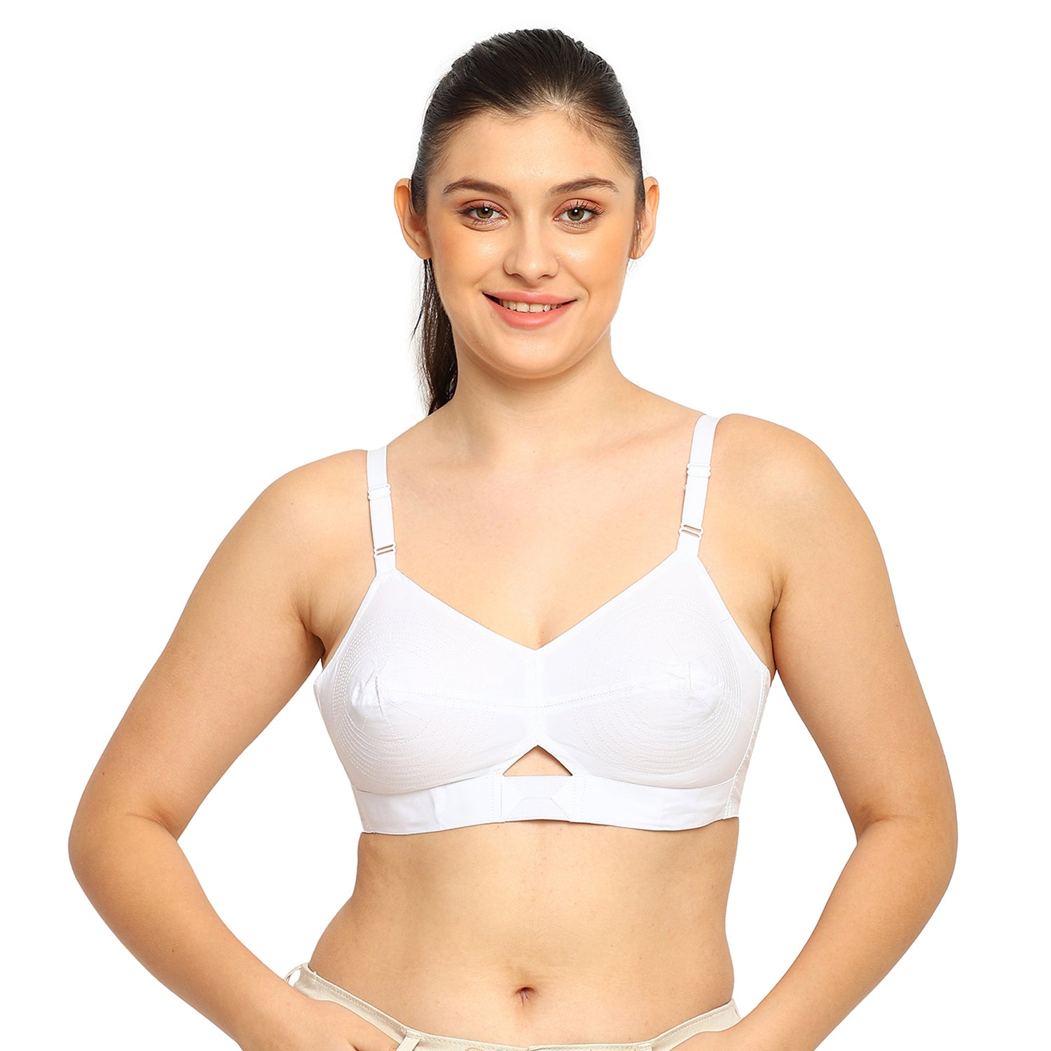 Dutchess | Cotton Bra | Triangular Vent Design | Non-Padded
