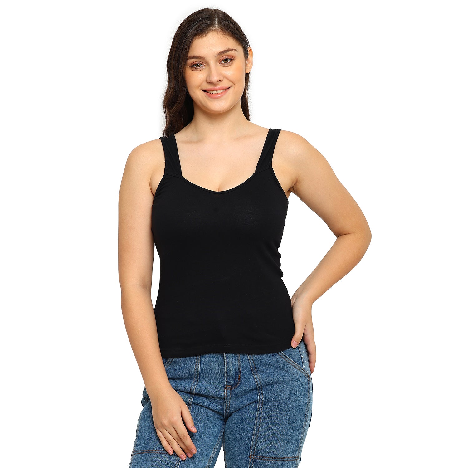 Radha Camisole | Inner Slip | Broad Strap Inner