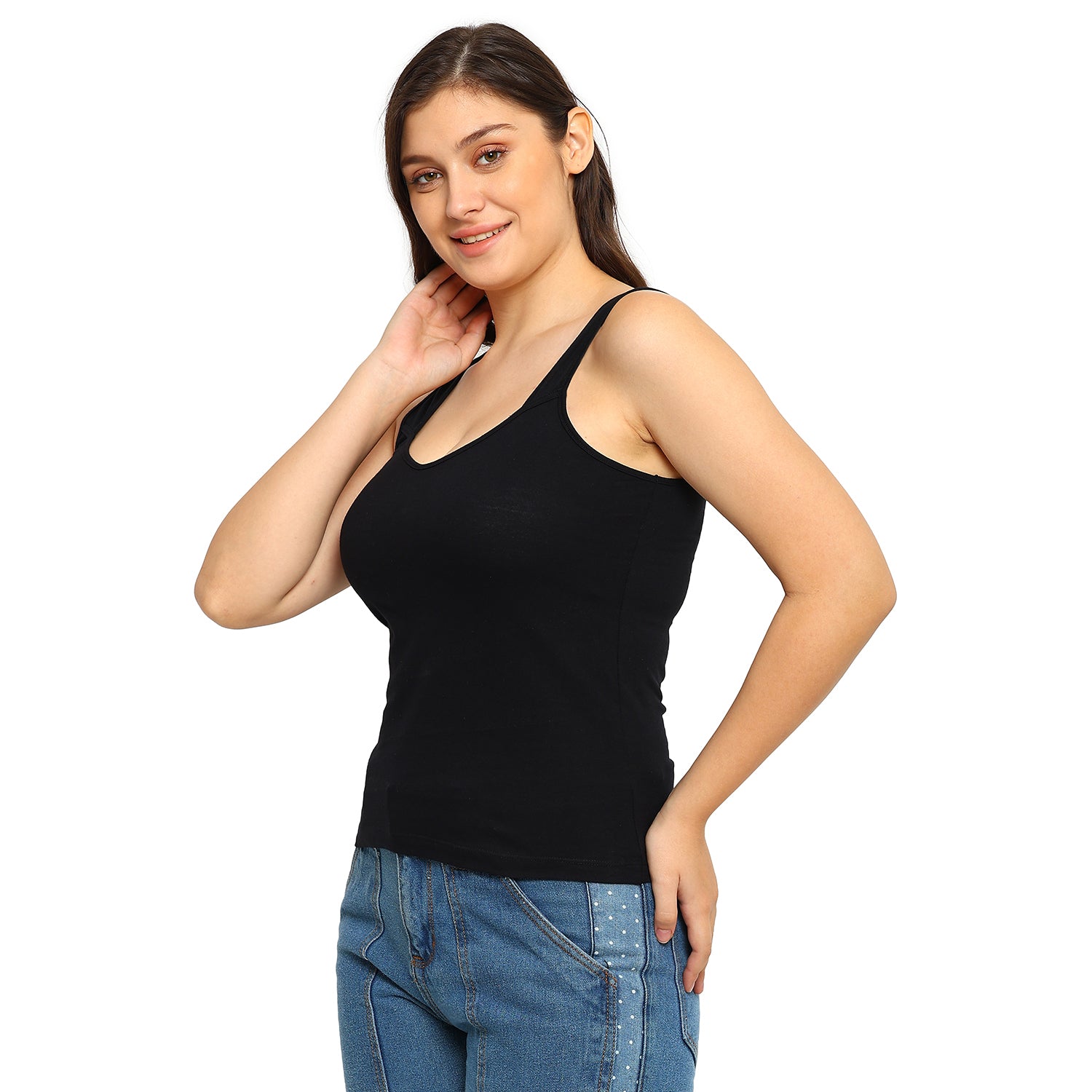 Radha Camisole | Inner Slip | Broad Strap Inner