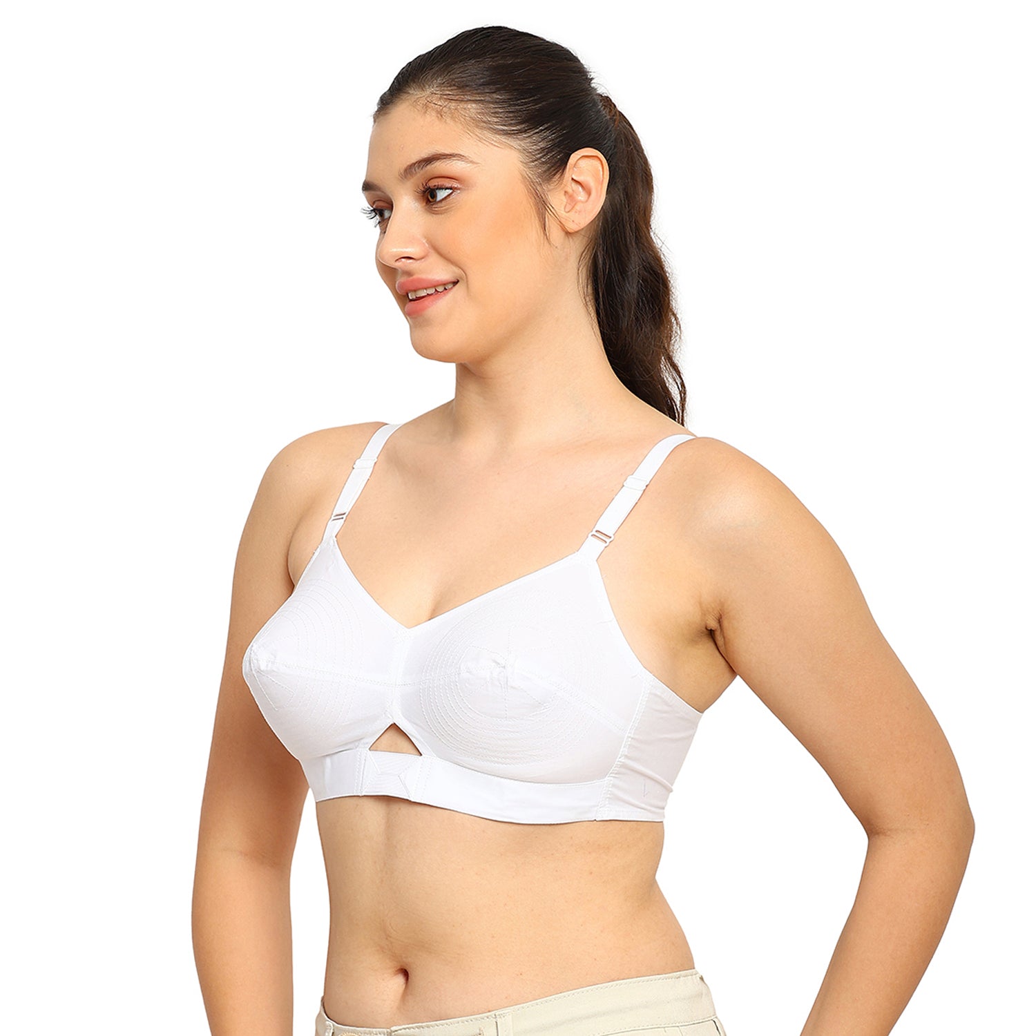 Dutchess | Cotton Bra | Triangular Vent Design | Non-Padded
