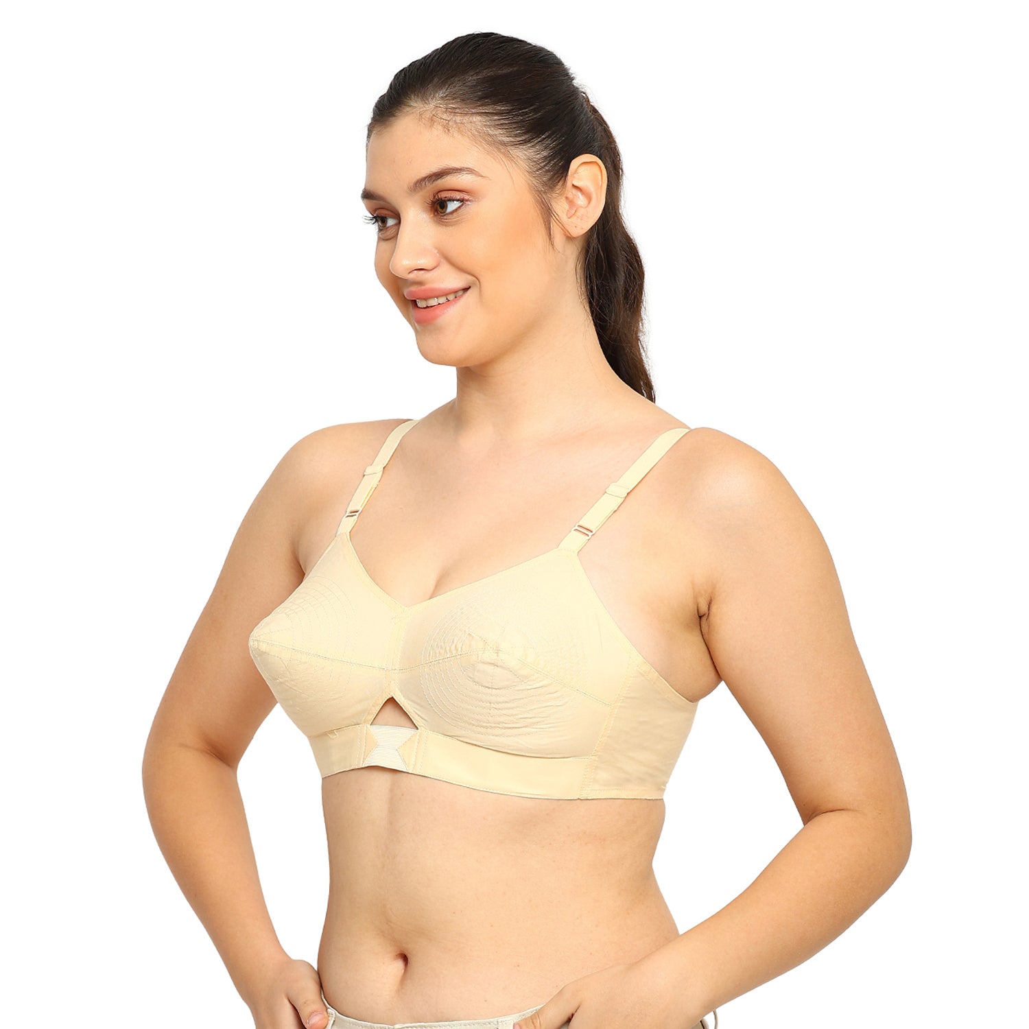 Dutchess | Cotton Bra | Triangular Vent Design | Non-Padded