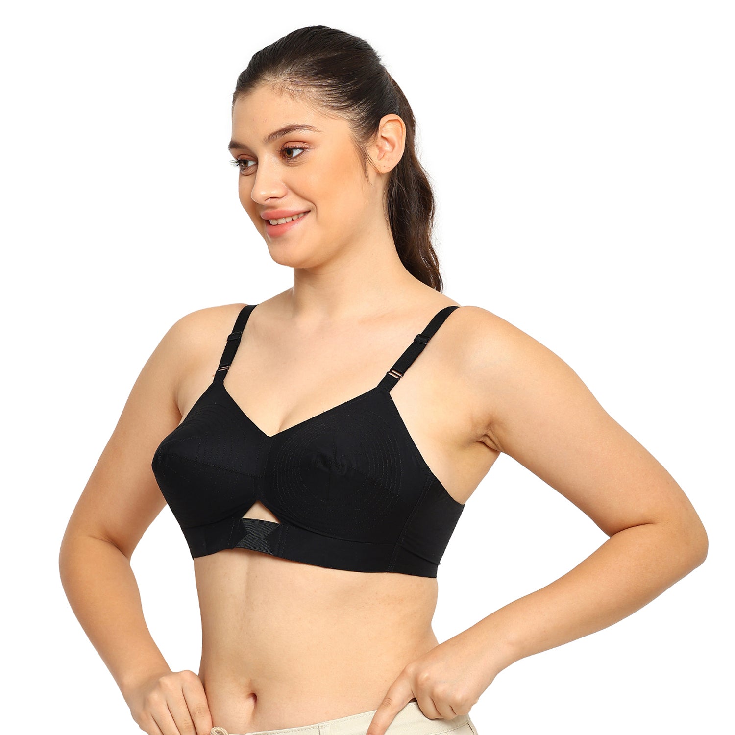 Dutchess | Cotton Bra | Triangular Vent Design | Non-Padded