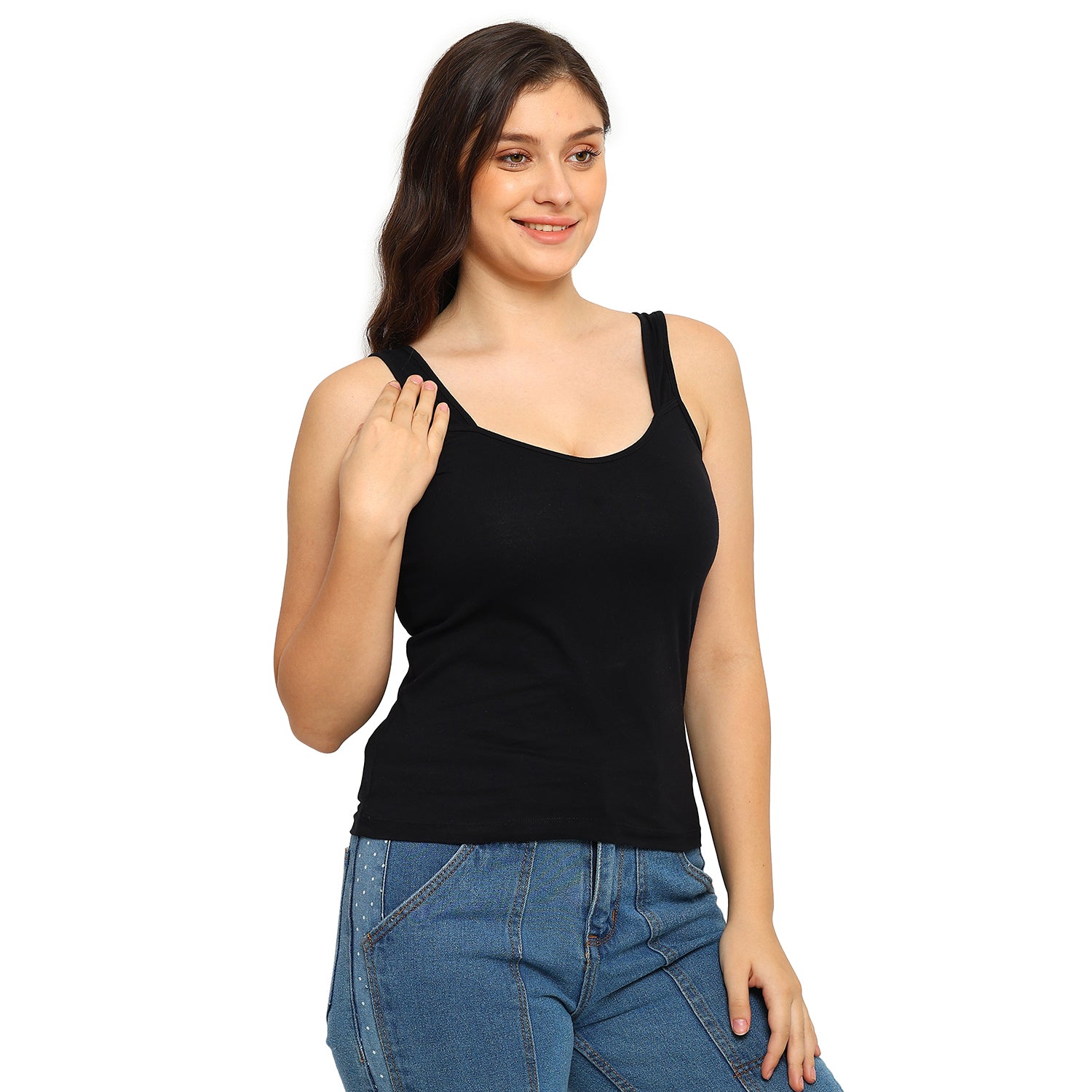 Radha Camisole | Inner Slip | Broad Strap Inner