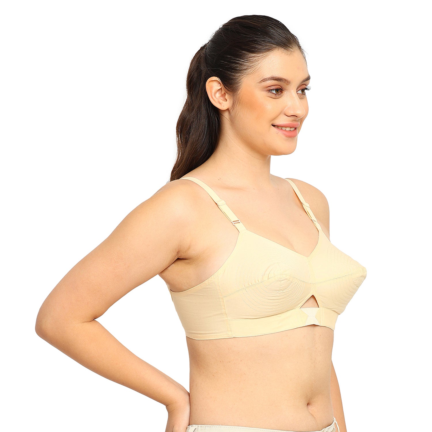 Dutchess | Cotton Bra | Triangular Vent Design | Non-Padded