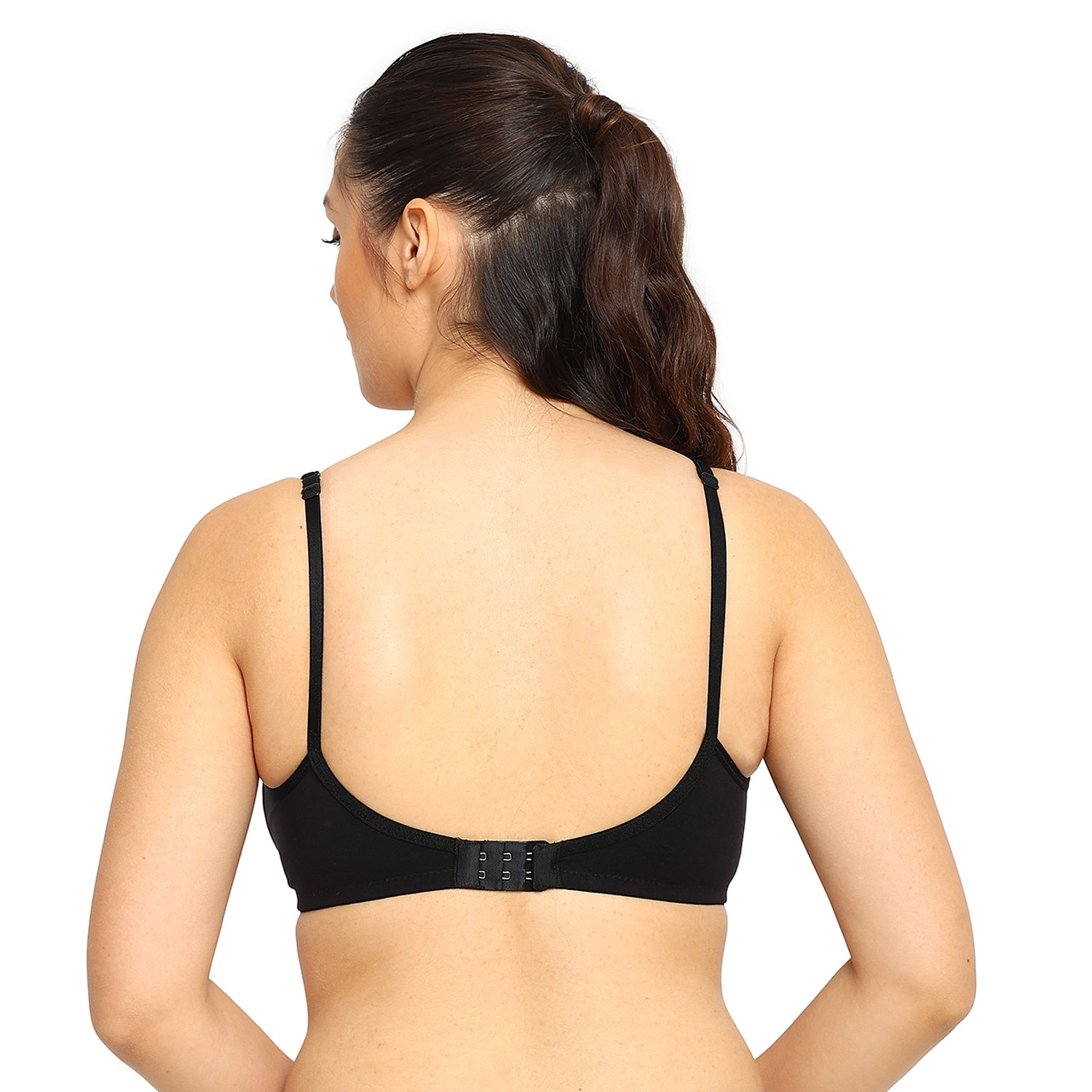 Crystal T-shirt Bra | Double Layered | Non -Padded | Extra Side Support for Bulge Control