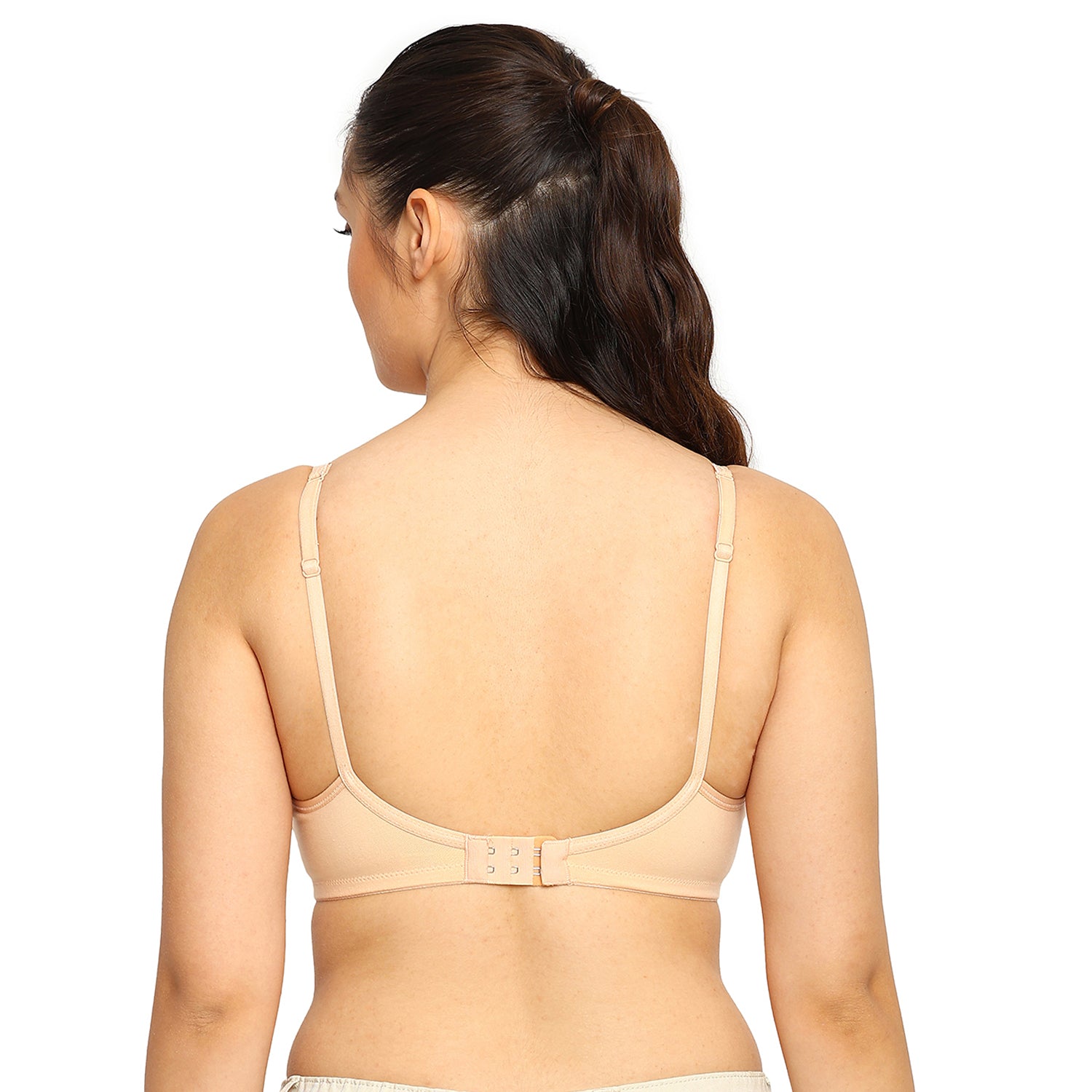 Crystal T-shirt Bra | Double Layered | Non -Padded | Extra Side Support for Bulge Control