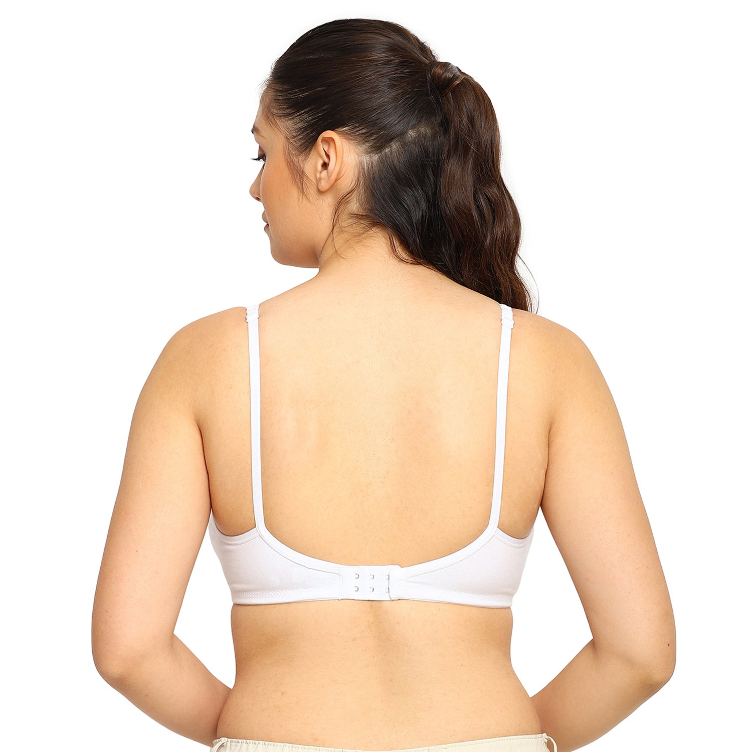 Crystal T-shirt Bra | Double Layered | Non -Padded | Extra Side Support for Bulge Control