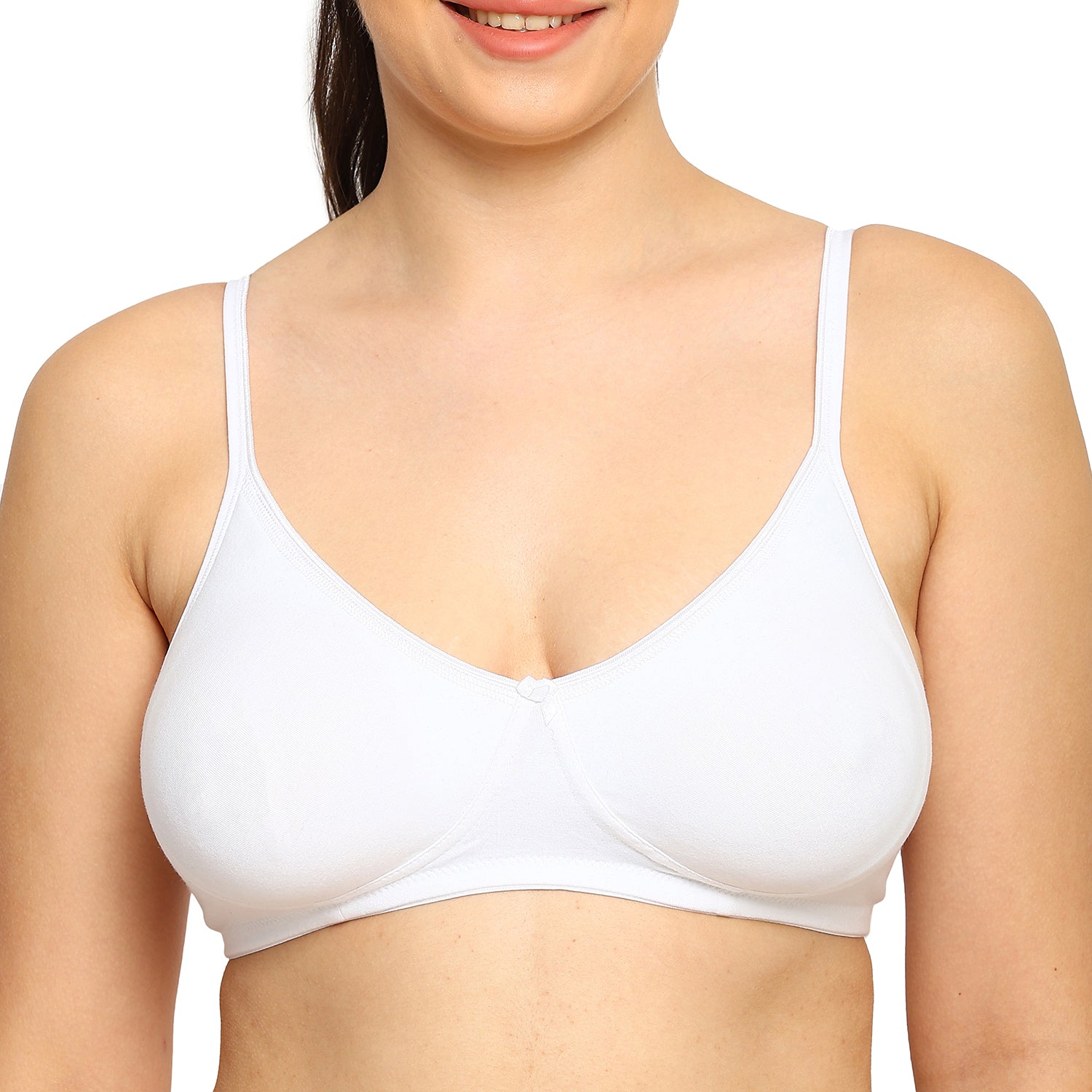 Crystal T-shirt Bra | Double Layered | Non -Padded | Extra Side Support for Bulge Control
