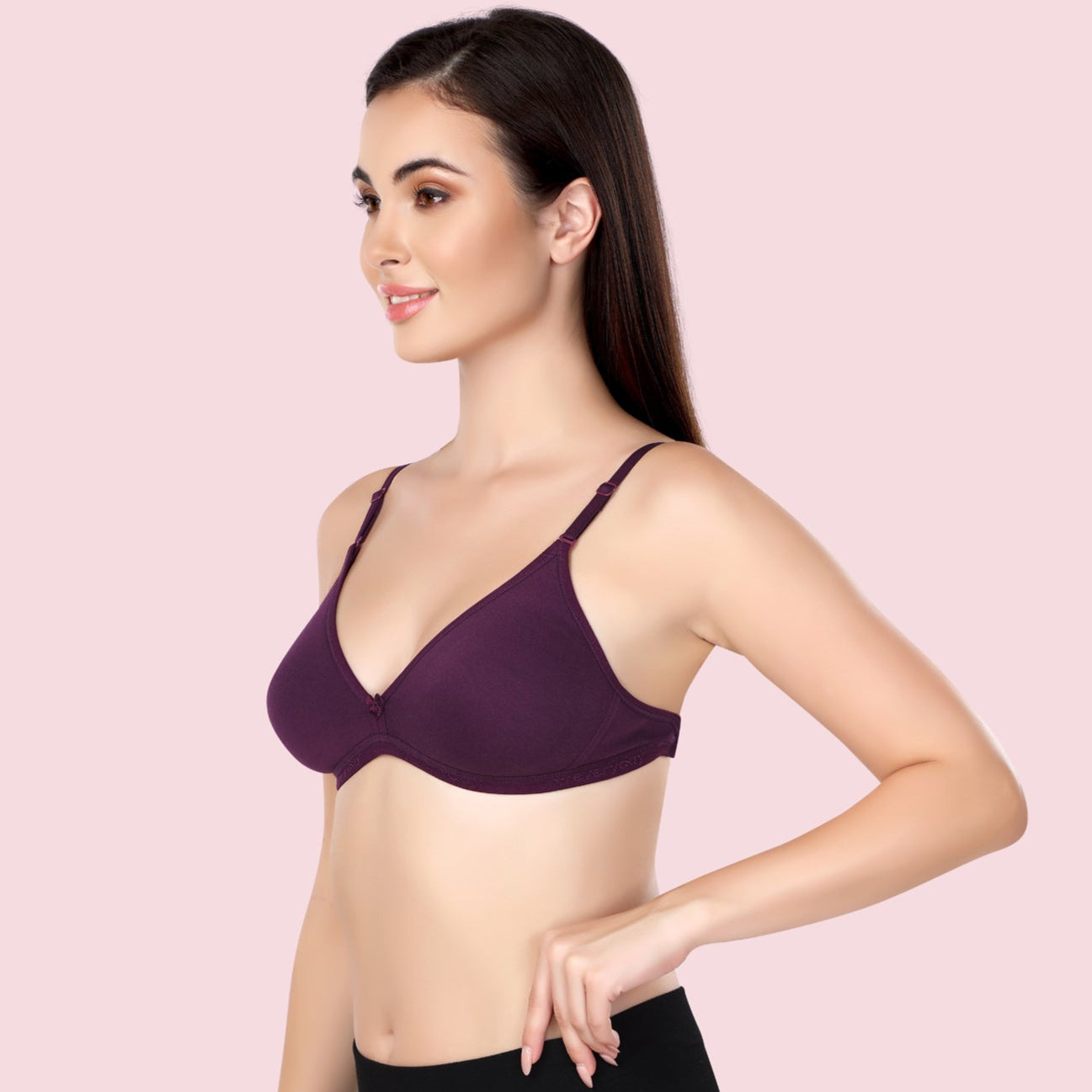 Super Soft Backless Bra | Non-Padded | With Transparent Back Straps