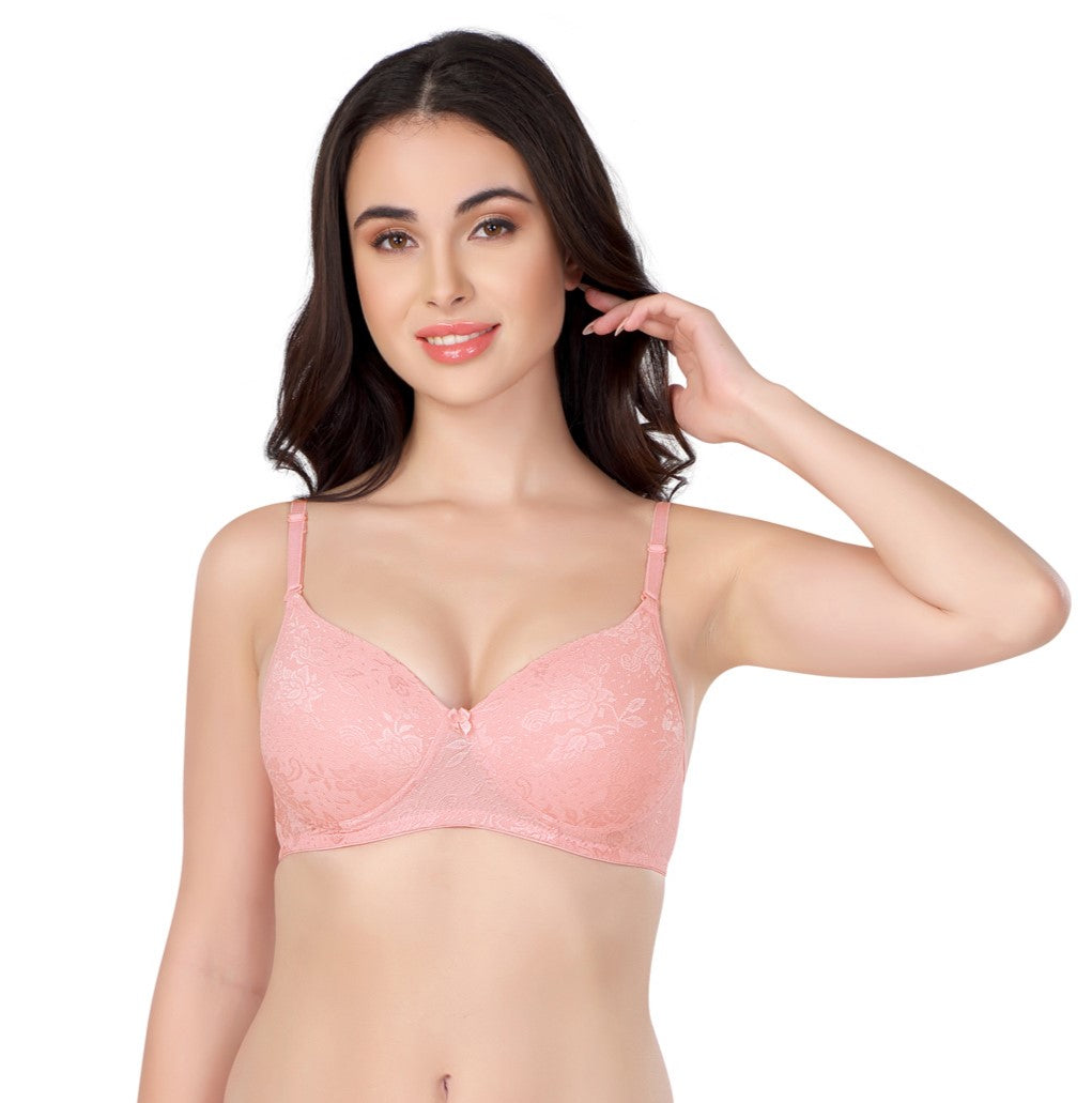 Luxurious Lace Bra | Lightly Padded | Non-Wired | #ED-2028