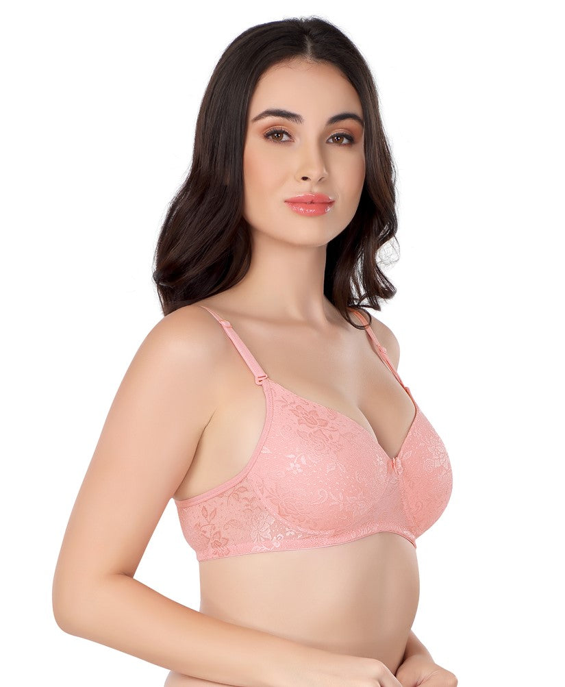 Luxurious Lace Bra | Lightly Padded | Non-Wired | #ED-2028
