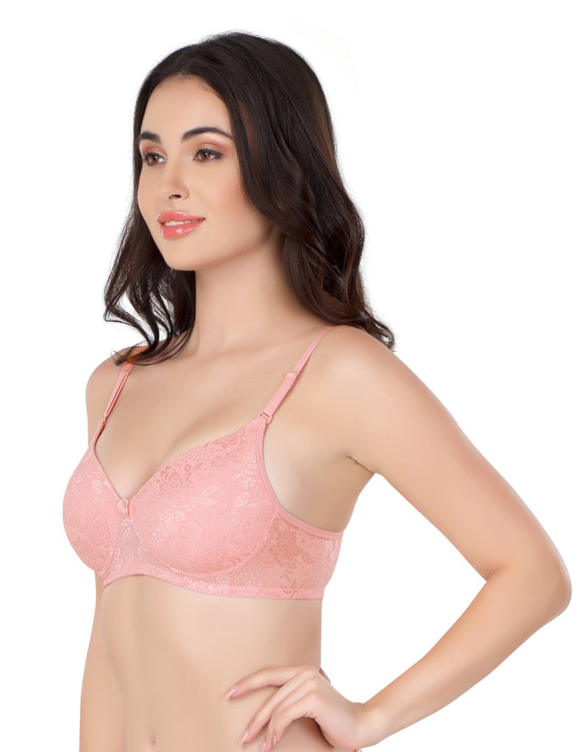Luxurious Lace Bra | Lightly Padded | Non-Wired | #ED-2028