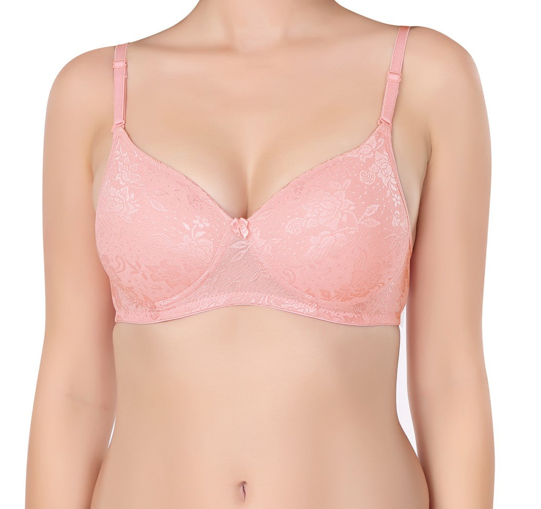 Luxurious Lace Bra | Lightly Padded | Non-Wired | #ED-2028