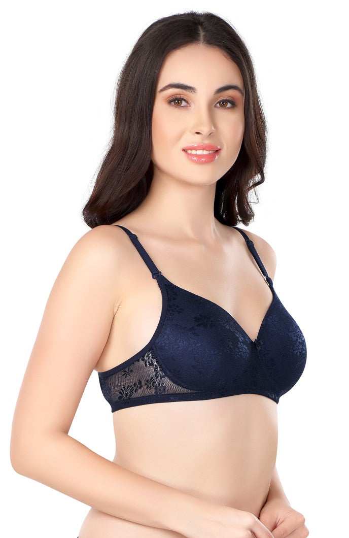 Luxurious Lace Bra | Lightly Padded | Non-Wired | #ED-2028