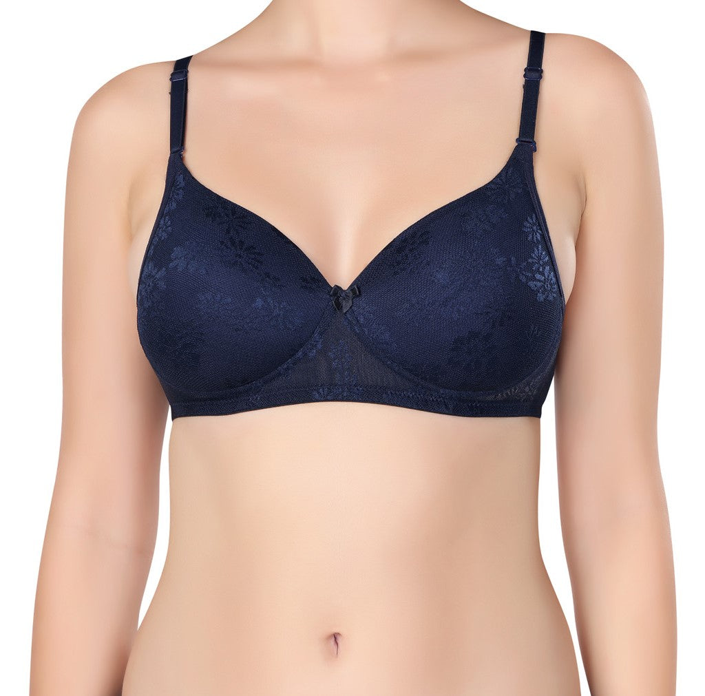 Luxurious Lace Bra | Lightly Padded | Non-Wired | #ED-2028