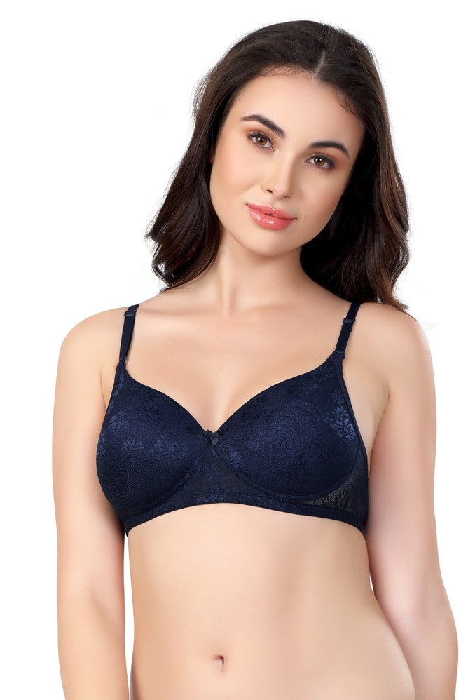 Luxurious Lace Bra | Lightly Padded | Non-Wired | #ED-2028