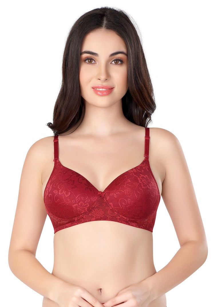 Luxurious Lace Bra | Lightly Padded | Non-Wired | #ED-2028