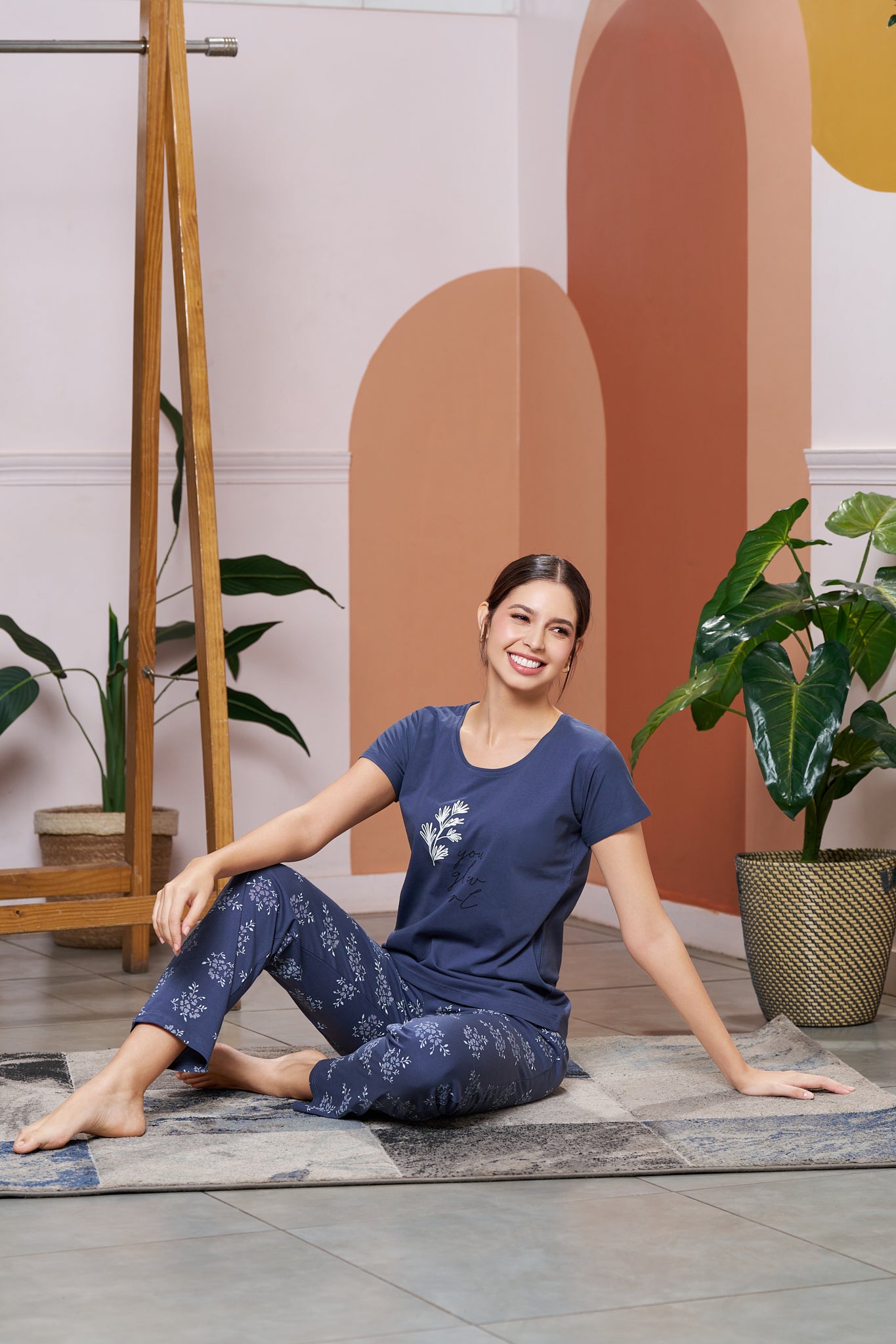 Everyday Night Suits | Super Comfy & Stylish | Lounge Wear | Round Neck - Style No.2008