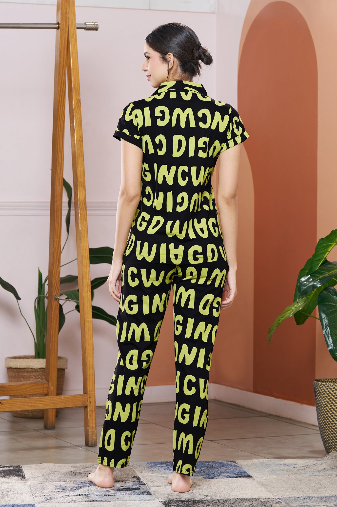 Everyday Night Suits | Super Comfy & Stylish | Lounge Wear | Collar Neck - Style No.3008