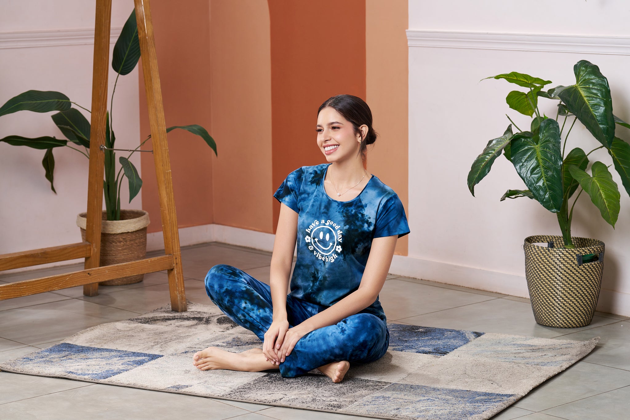 Everyday Lounge Wear | Super Comfy & Stylish | Night Wear | Tie Die Co-ords - Style No.5004