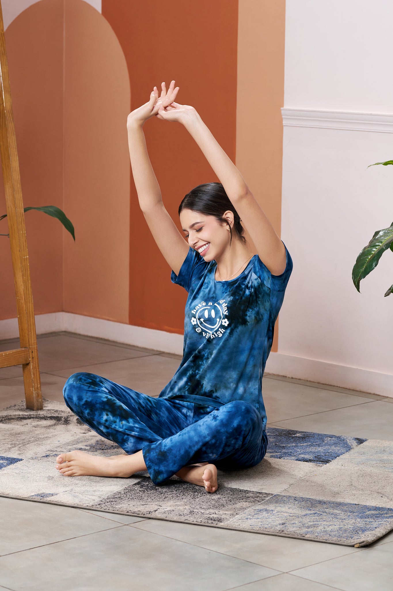 Everyday Lounge Wear | Super Comfy & Stylish | Night Wear | Tie Die Co-ords - Style No.5004