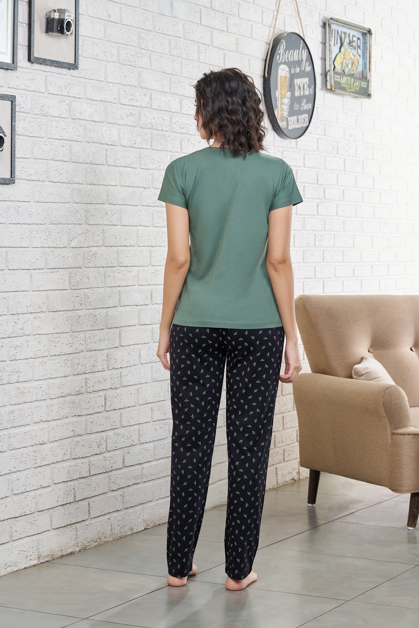 Everyday Night Suits | Super Comfy & Stylish | Lounge Wear | Round Neck - Style No.2007