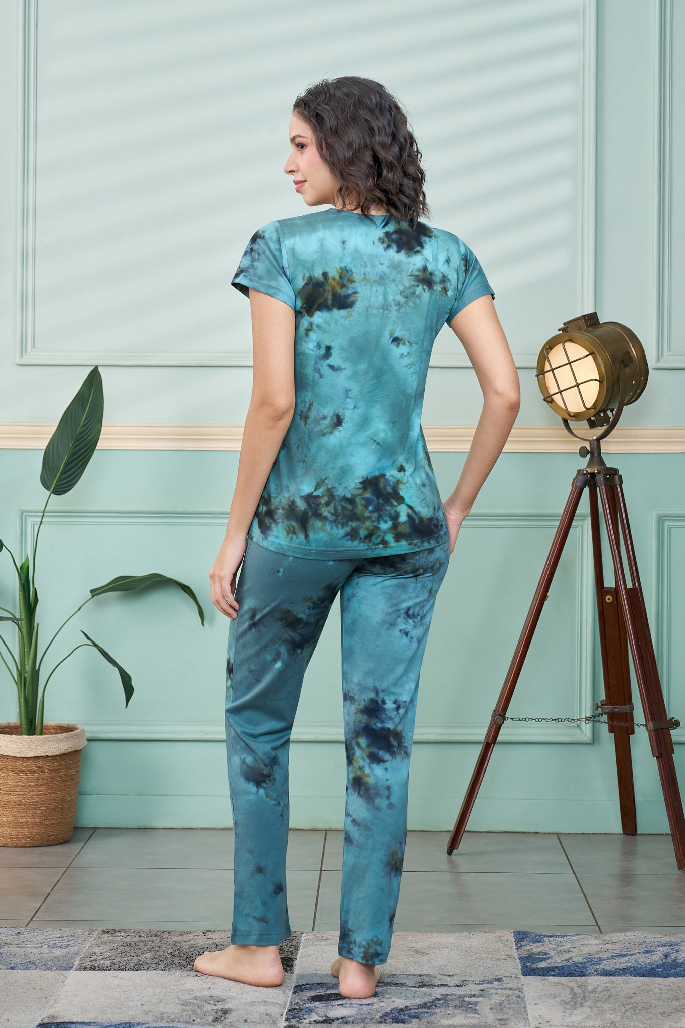 Everyday Lounge Wear | Super Comfy & Stylish | Night Wear | Tie Die Co-ords - Style No.5002