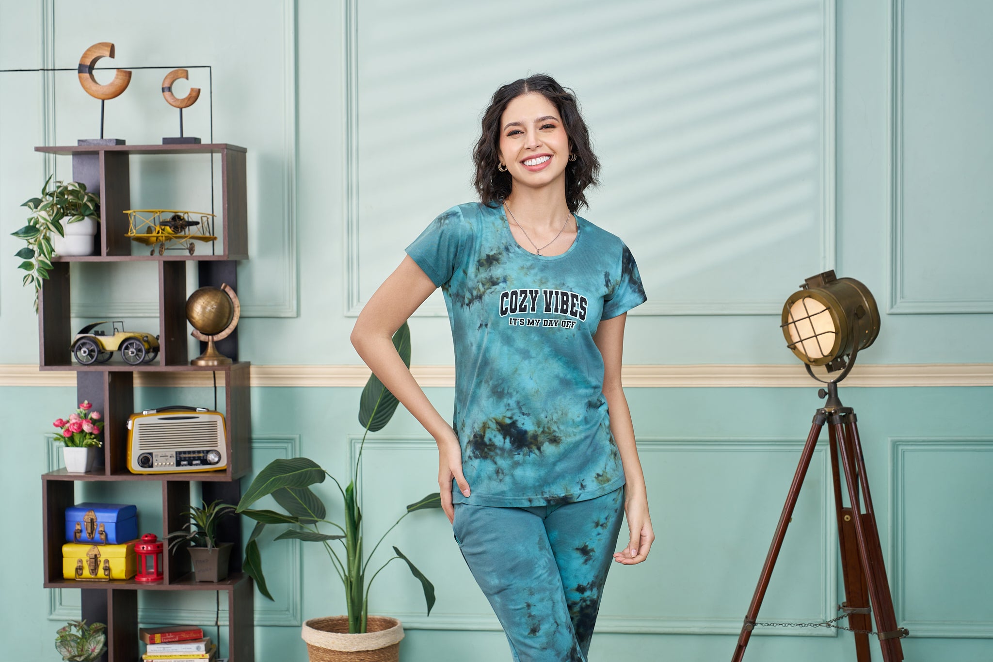 Everyday Lounge Wear | Super Comfy & Stylish | Night Wear | Tie Die Co-ords - Style No.5002