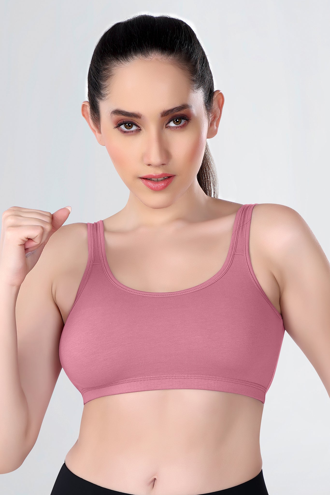 Sports Bra | Wide straps | Non-Padded | Beginner Friendly | Active