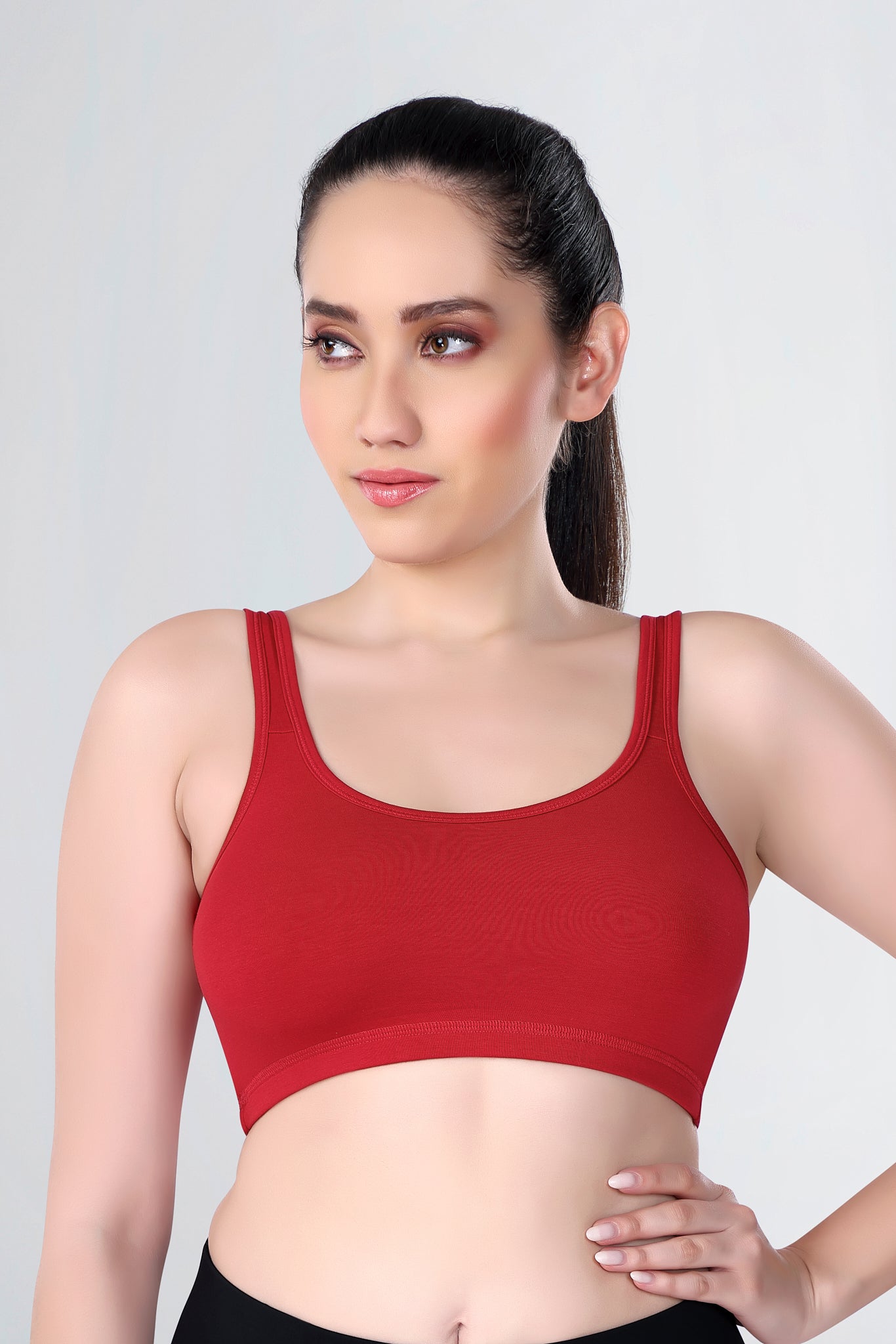 Sports Bra | Wide straps | Non-Padded | Beginner Friendly | Active