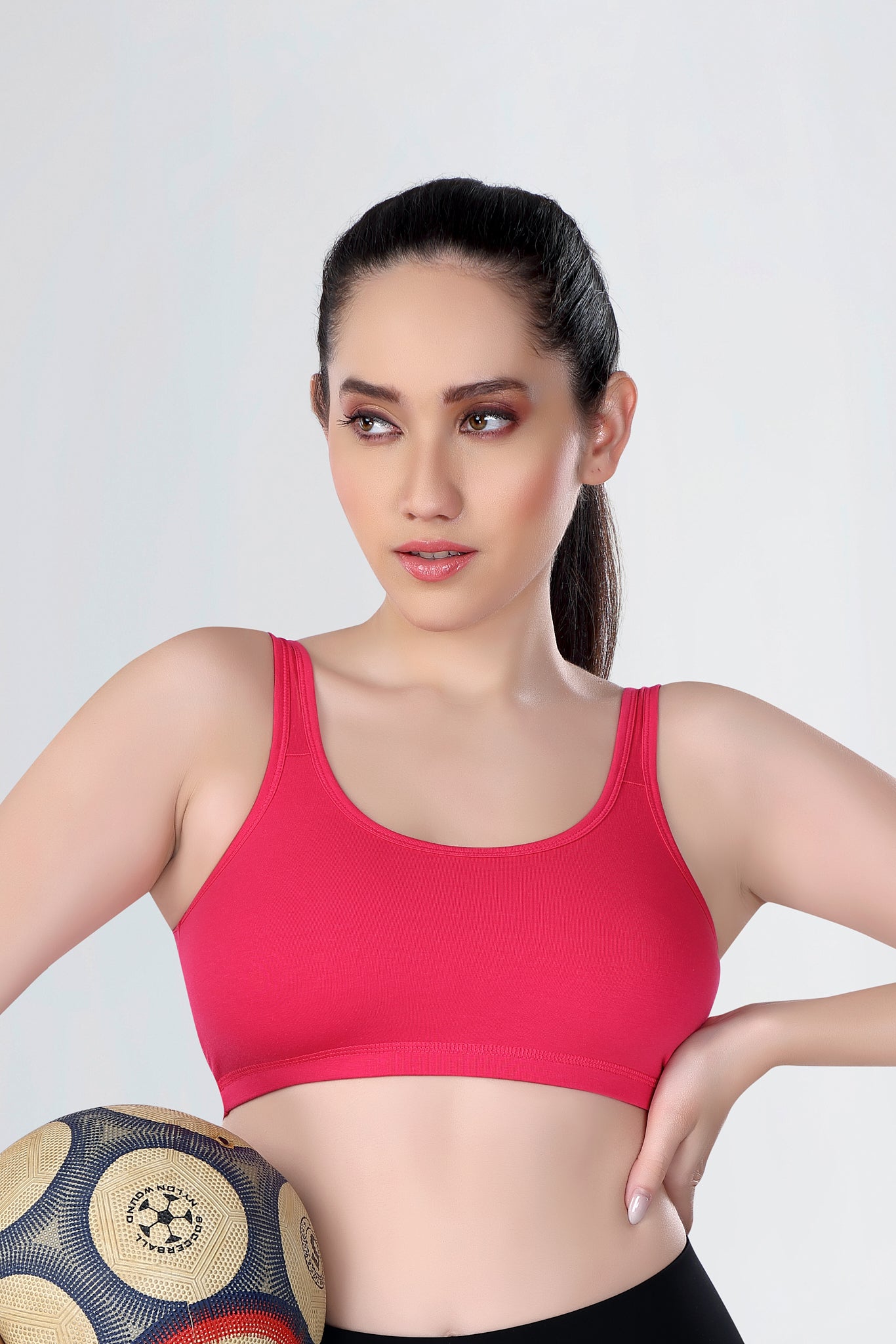 Sports Bra | Wide straps | Non-Padded | Beginner Friendly | Active