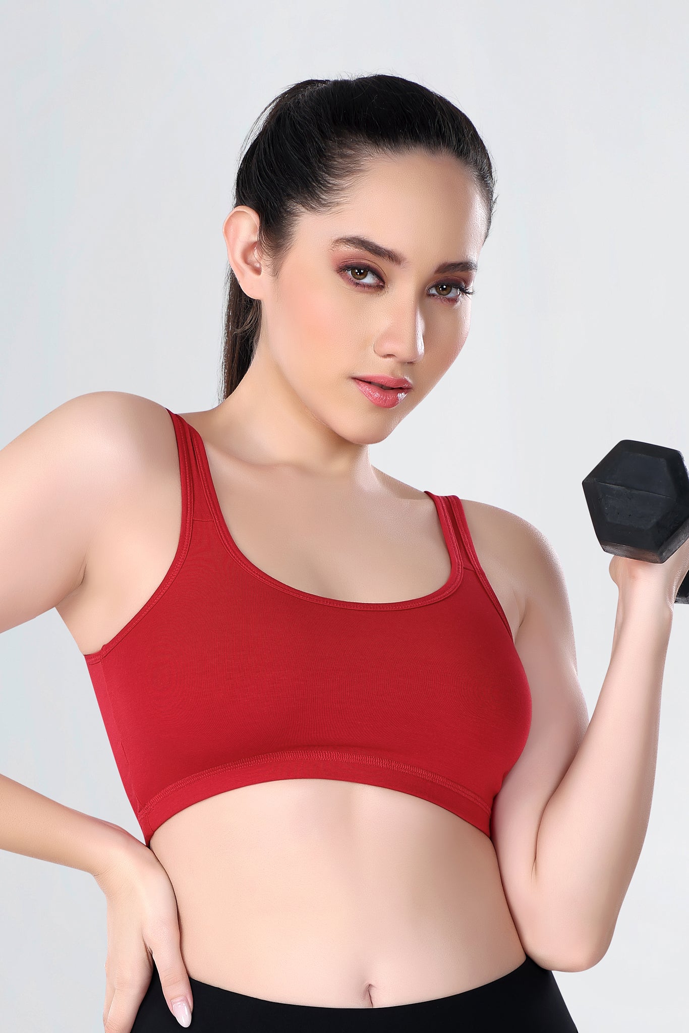 Sports Bra | Wide straps | Non-Padded | Beginner Friendly | Active