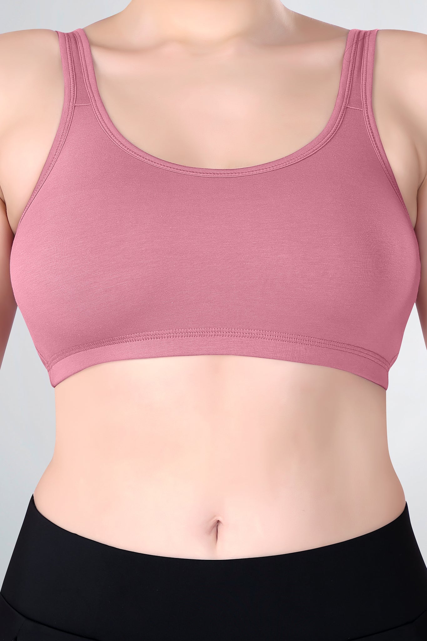 Sports Bra | Wide straps | Non-Padded | Beginner Friendly | Active