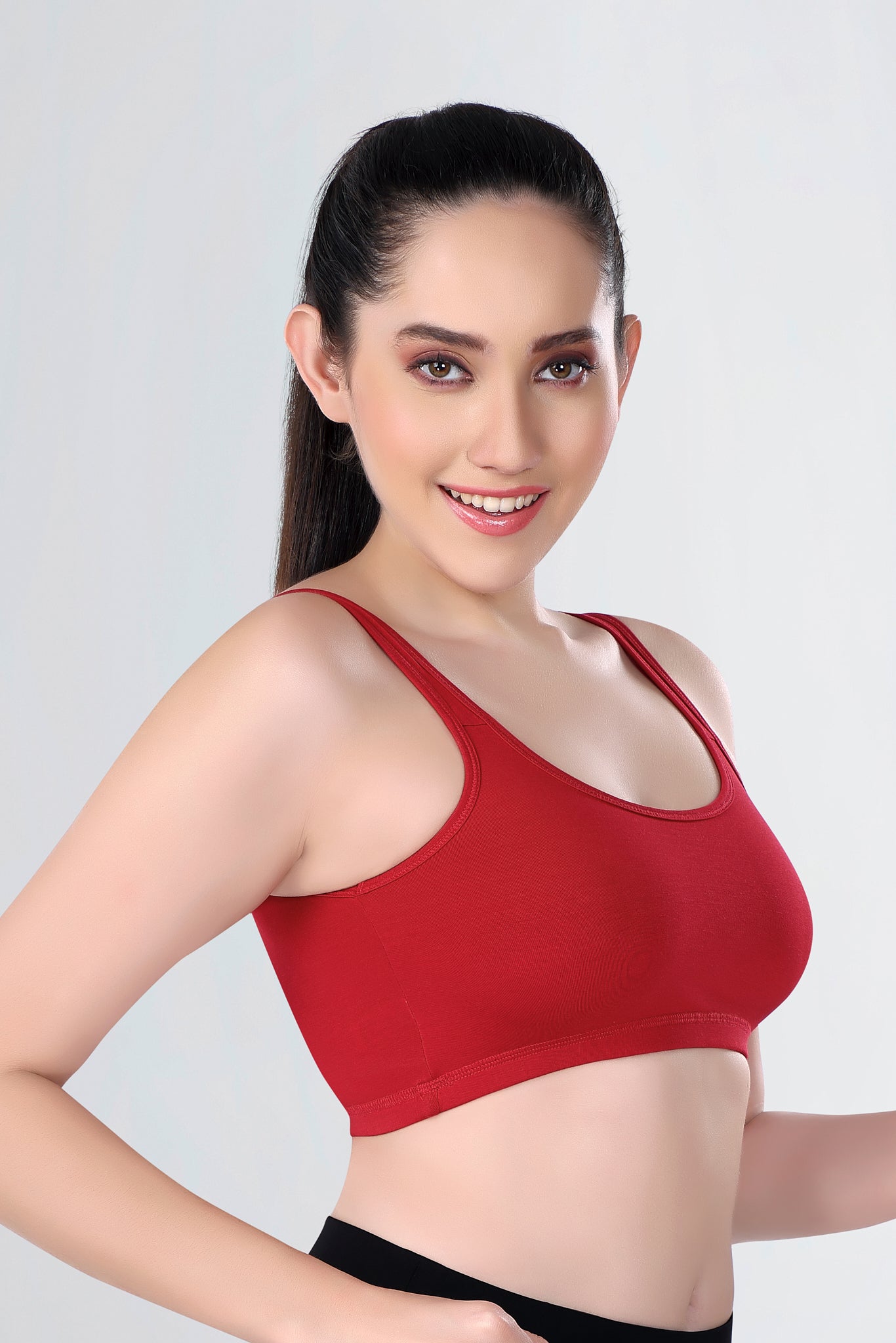 Sports Bra | Wide straps | Non-Padded | Beginner Friendly | Active