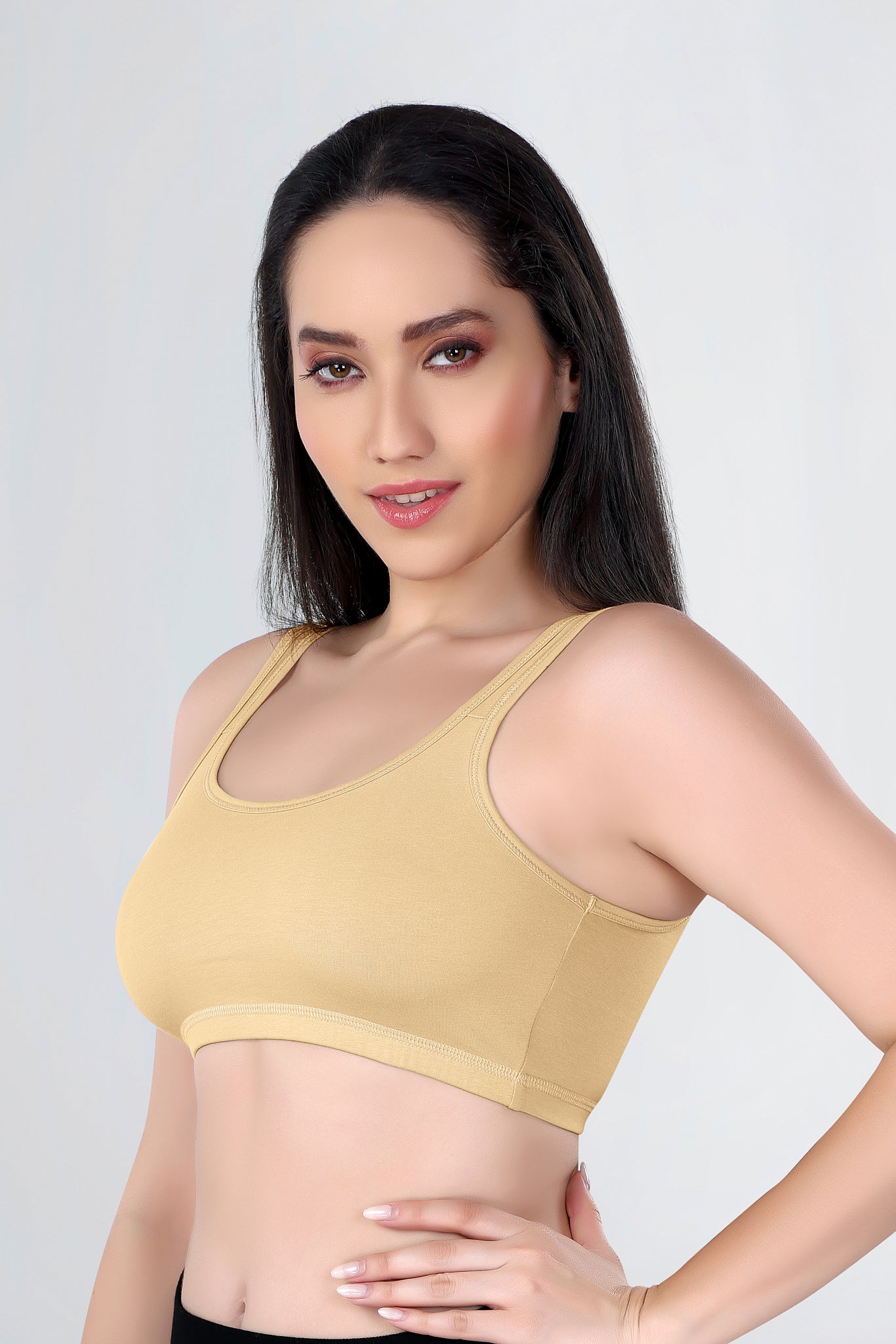 Sports Bra | Wide straps | Non-Padded | Beginner Friendly | Active