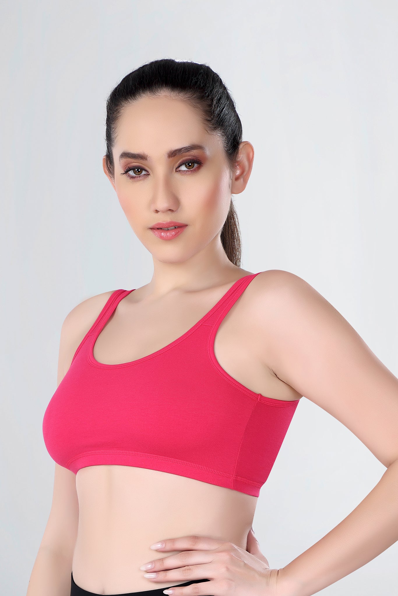 Sports Bra | Wide straps | Non-Padded | Beginner Friendly | Active