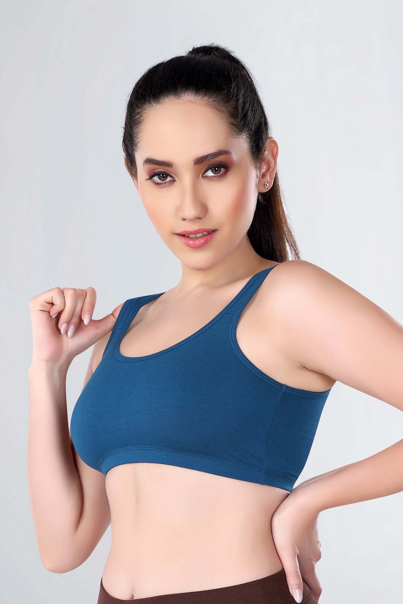 Sports Bra | Wide straps | Non-Padded | Beginner Friendly | Active