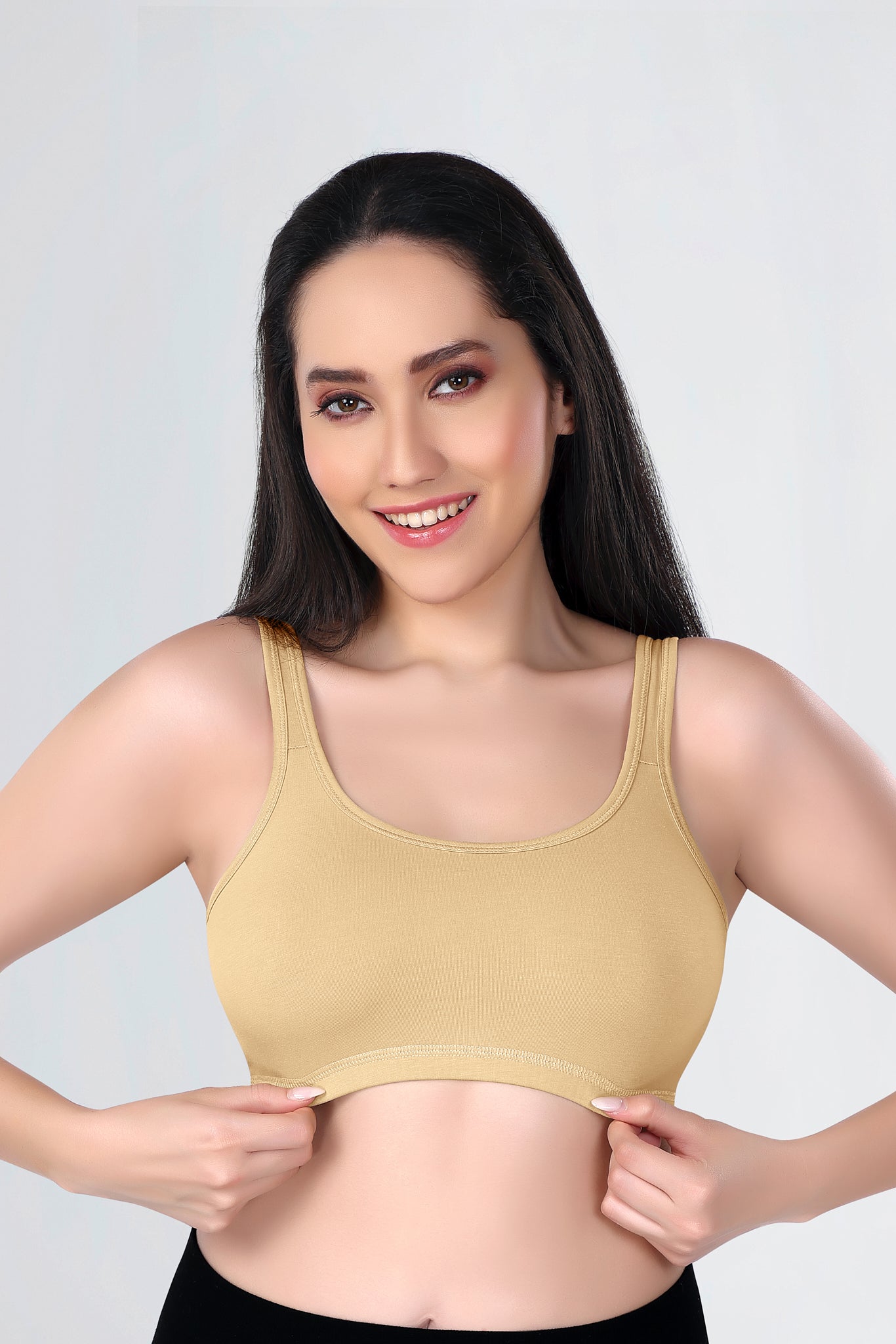 Sports Bra | Wide straps | Non-Padded | Beginner Friendly | Active