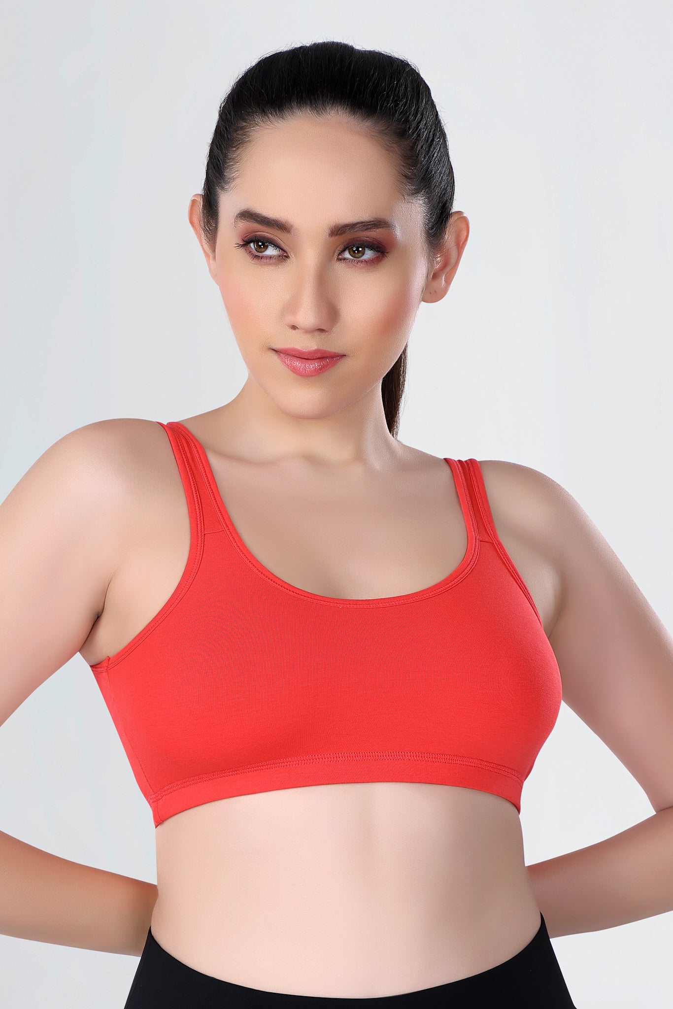 Sports Bra | Wide straps | Non-Padded | Beginner Friendly | Active
