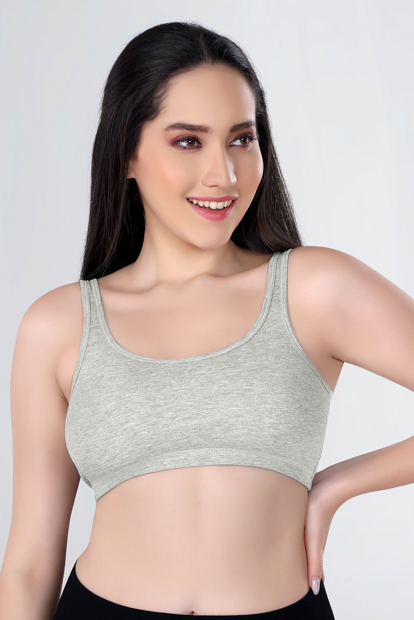 Sports Bra | Wide straps | Non-Padded | Beginner Friendly | Active