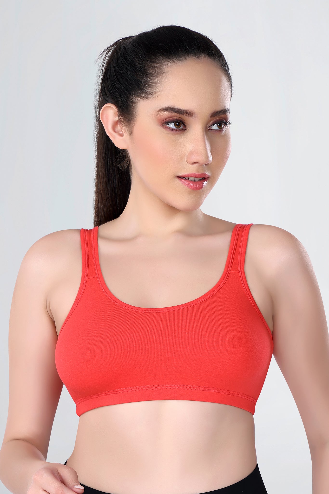 Sports Bra | Wide straps | Non-Padded | Beginner Friendly | Active