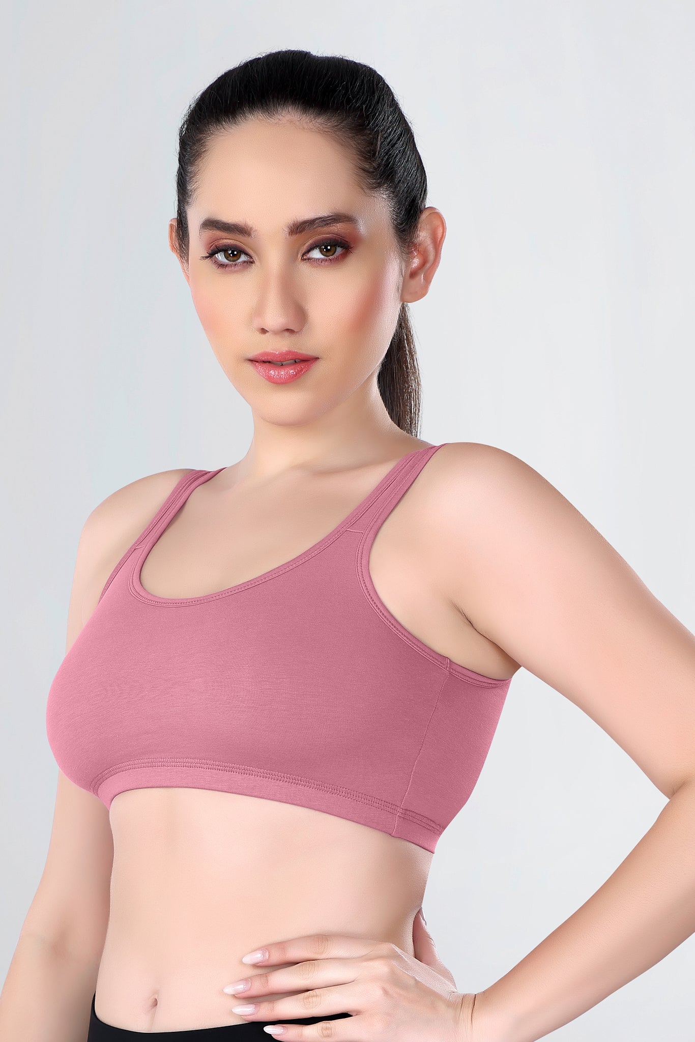 Sports Bra | Wide straps | Non-Padded | Beginner Friendly | Active