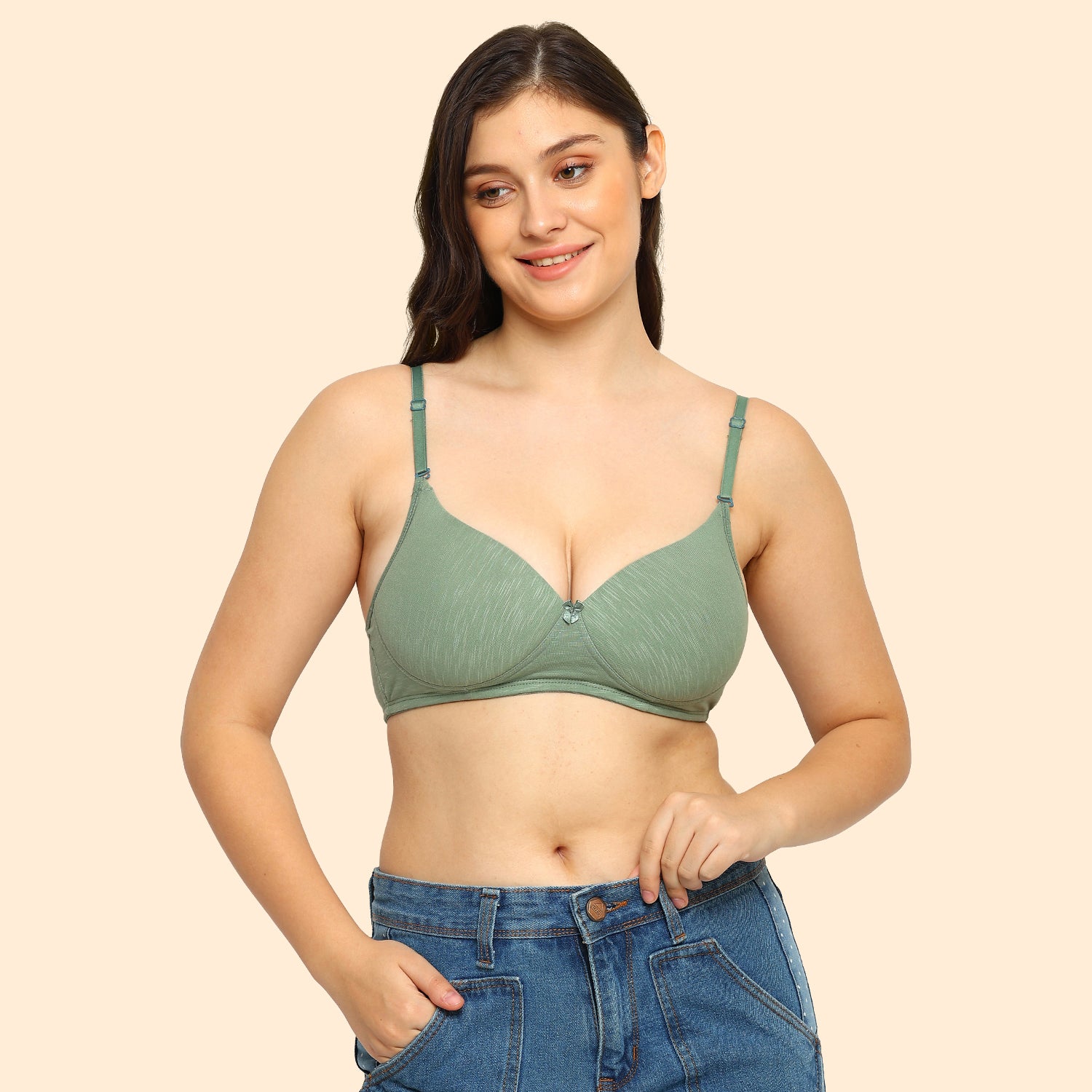 Women's Everyday T-Shirt Bra | Lightly Padded | Non-Wired Medium Coverage | #ED-2021