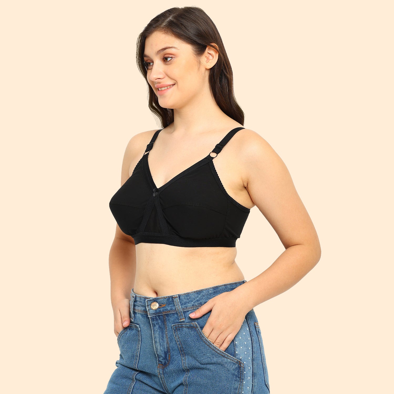 Kruthika Minimizer Bra | Pure Cotton | Non-Padded