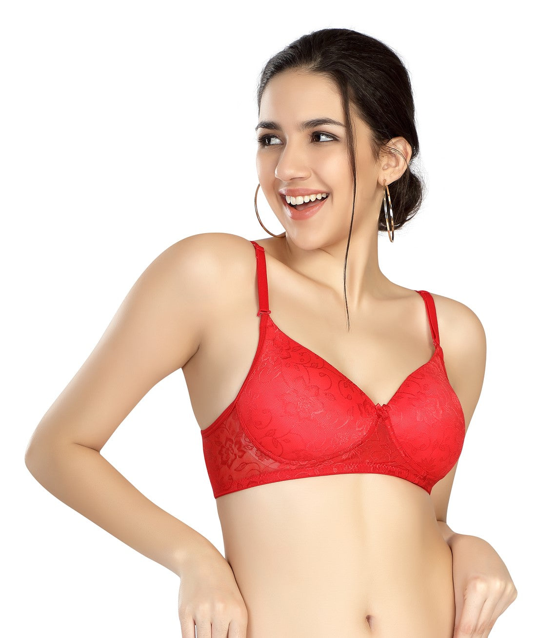 Luxurious Lace Bra | Lightly Padded | Non-Wired | #ED-2028