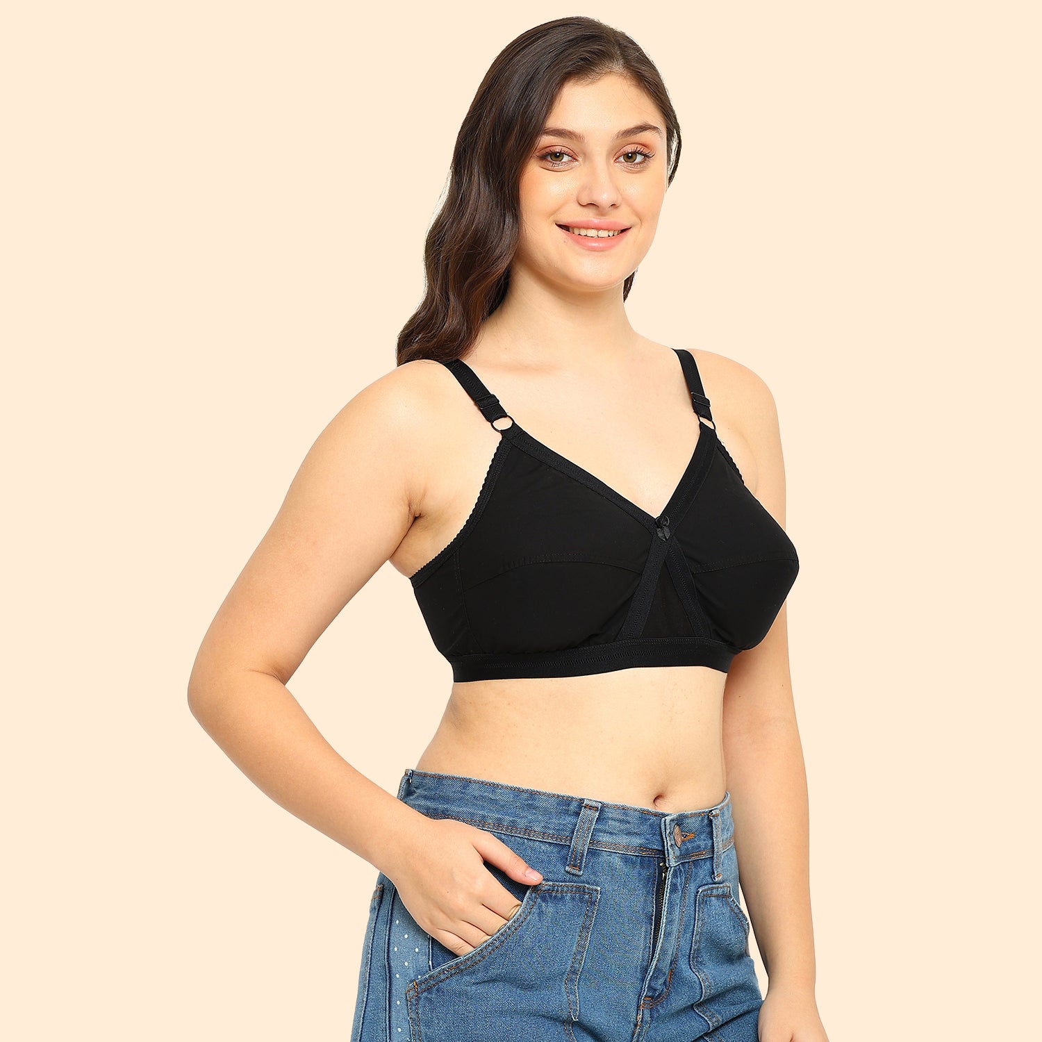 Kruthika Minimizer Bra | Pure Cotton | Non-Padded
