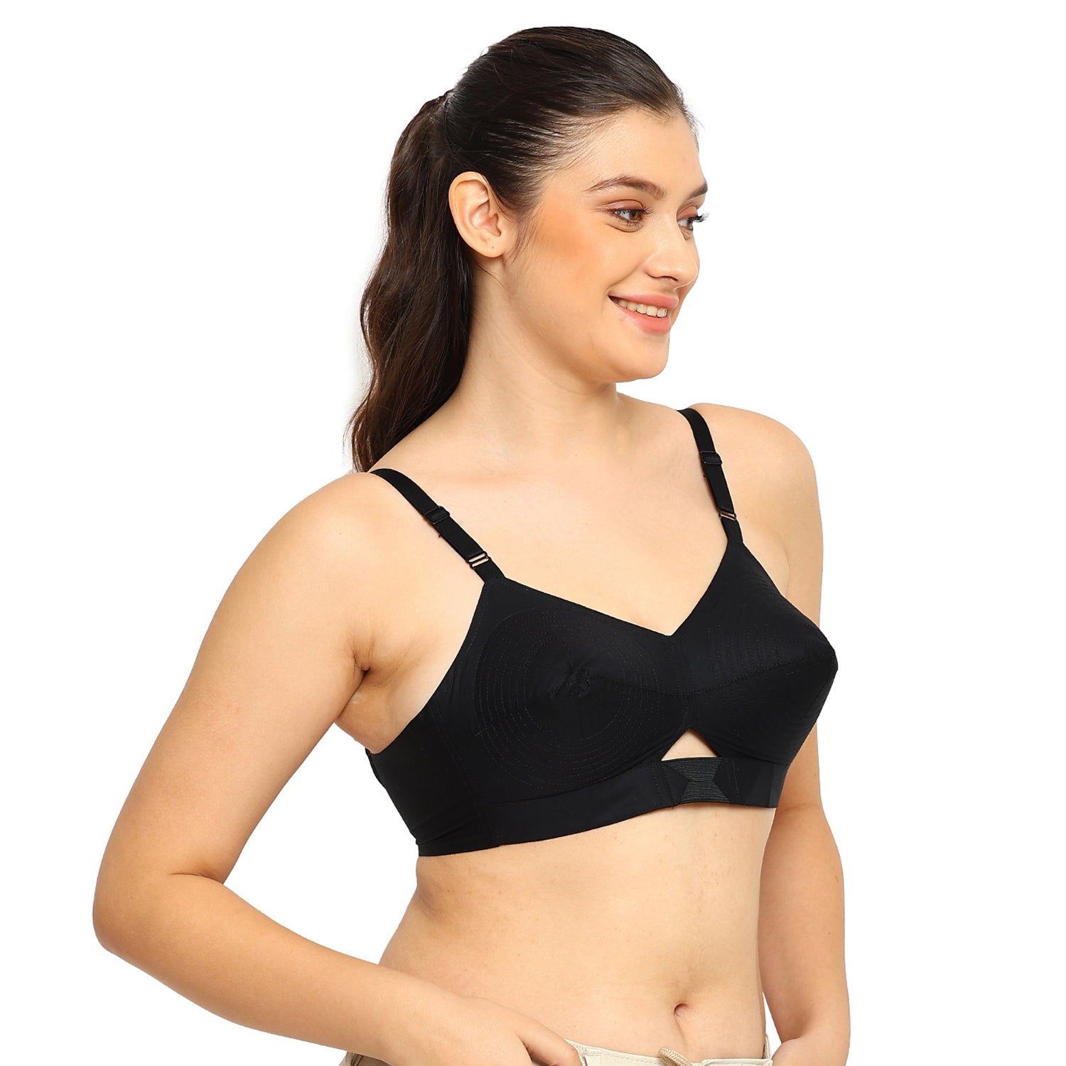 Dutchess | Cotton Bra | Triangular Vent Design | Non-Padded