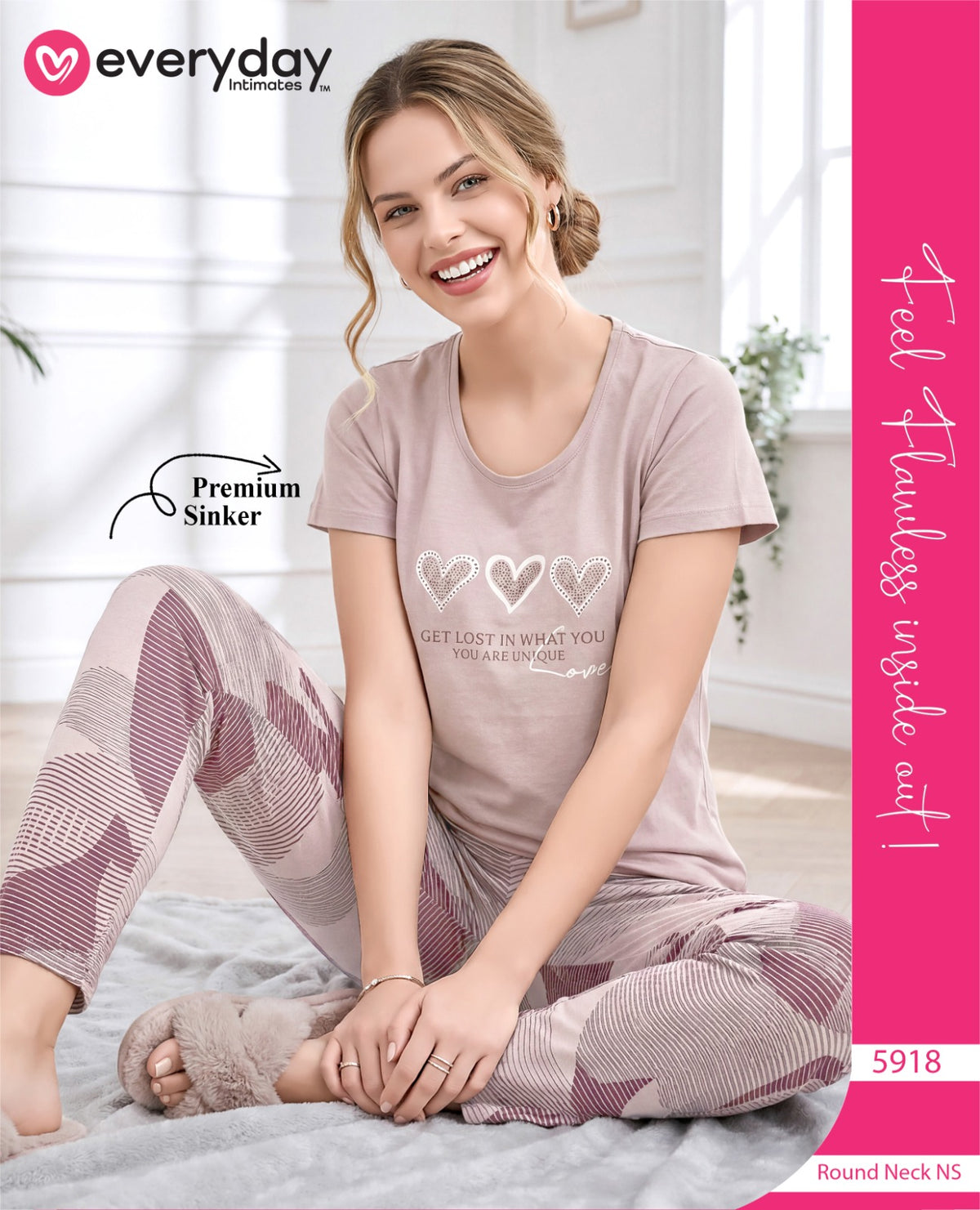 Everyday Night Suits | Super Comfy & Stylish | Lounge Wear | Round Neck Style