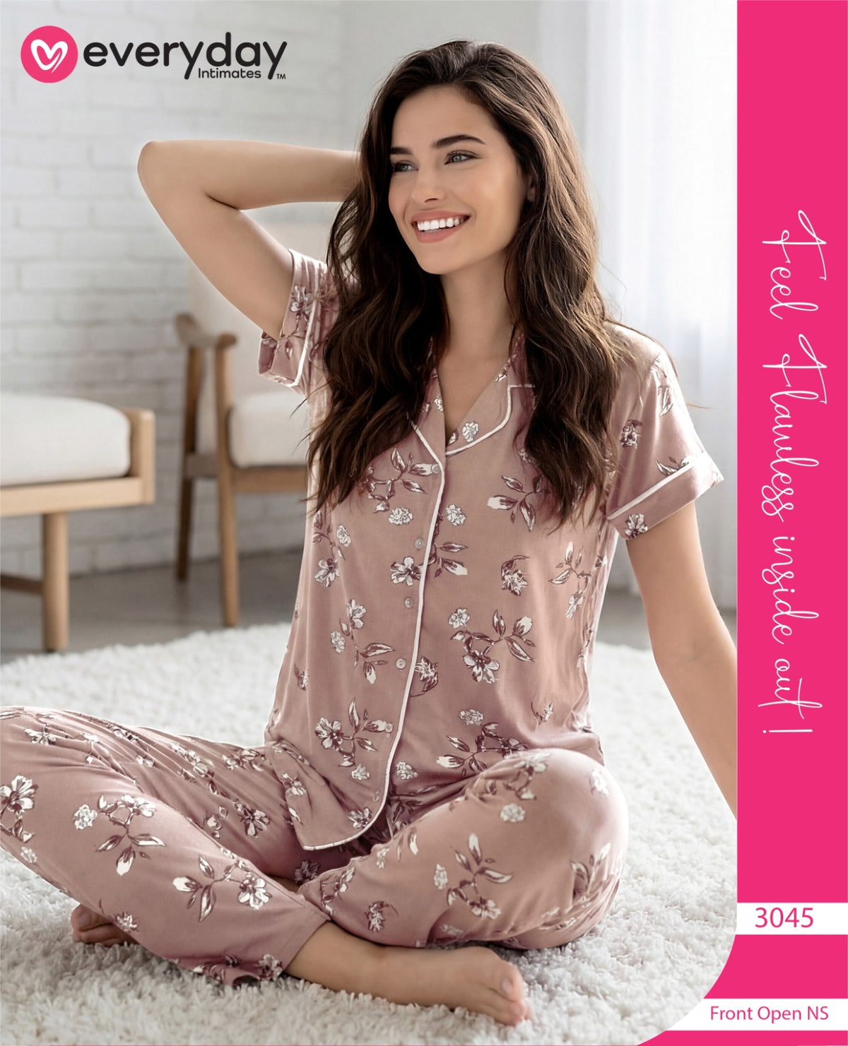 Everyday Night Suits | Super Comfy & Stylish | Lounge Wear | Collar Neck (Copy)